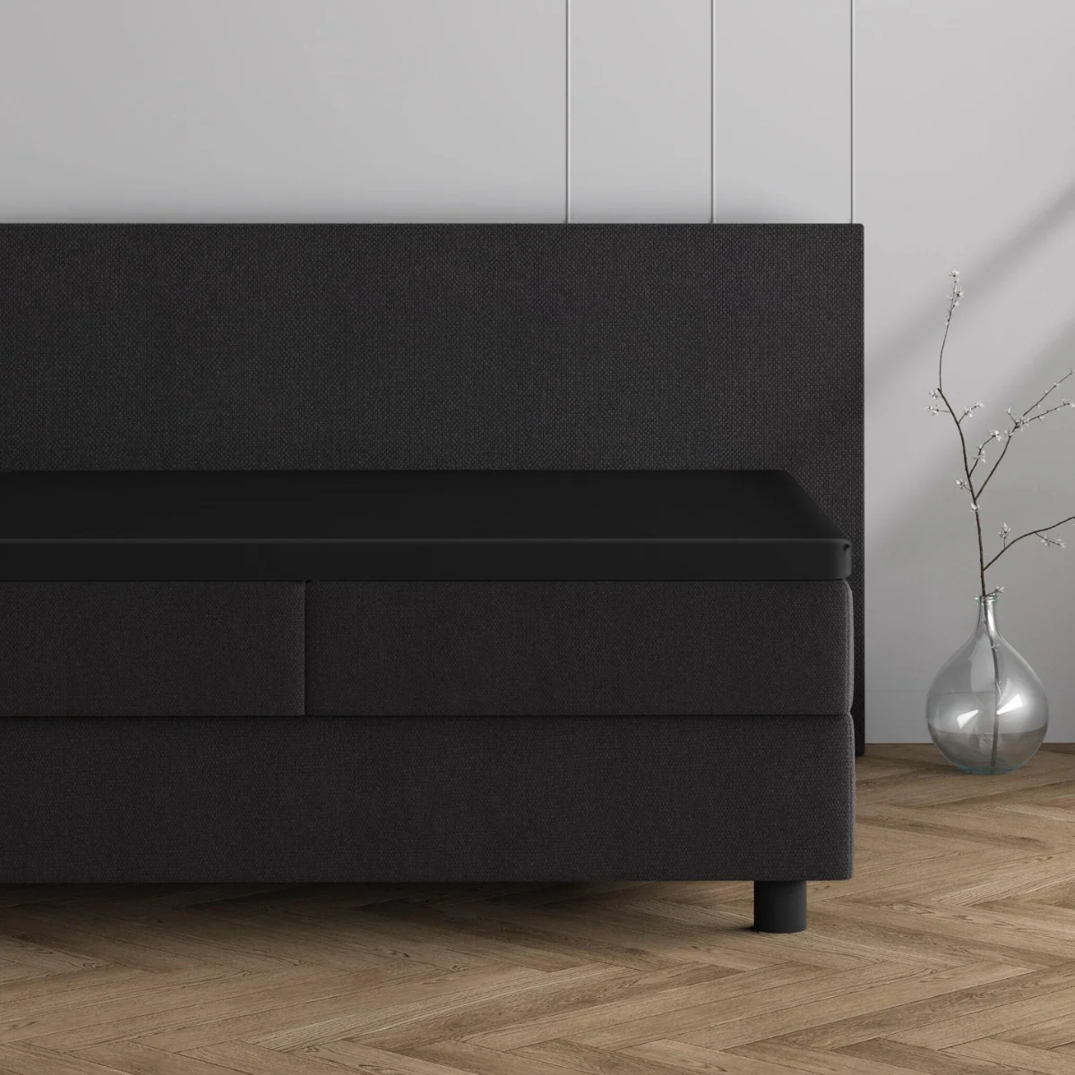 Double Jersey Topper Hoeslaken Zwart - Image 3