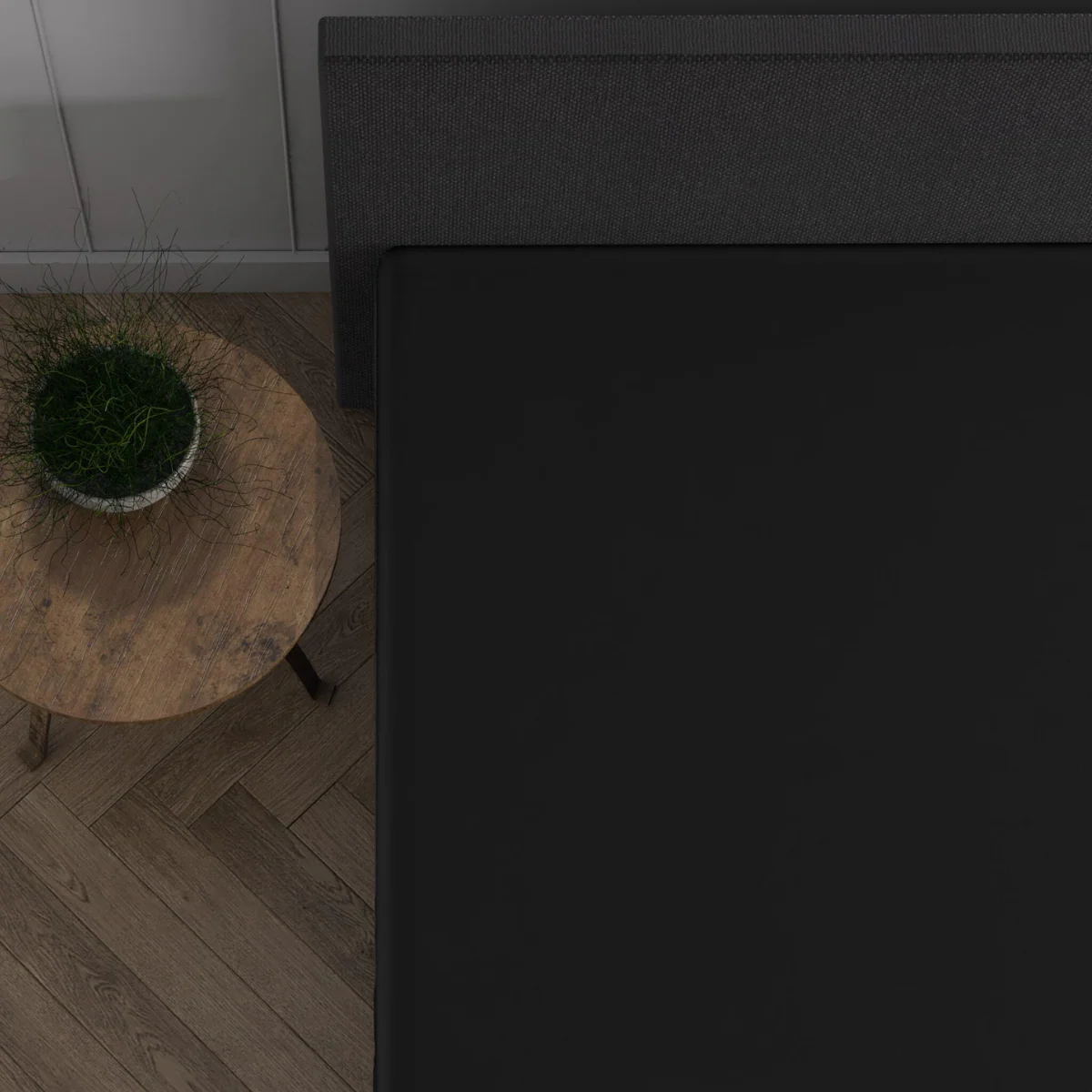 Double Jersey Topper Hoeslaken Zwart - Image 5