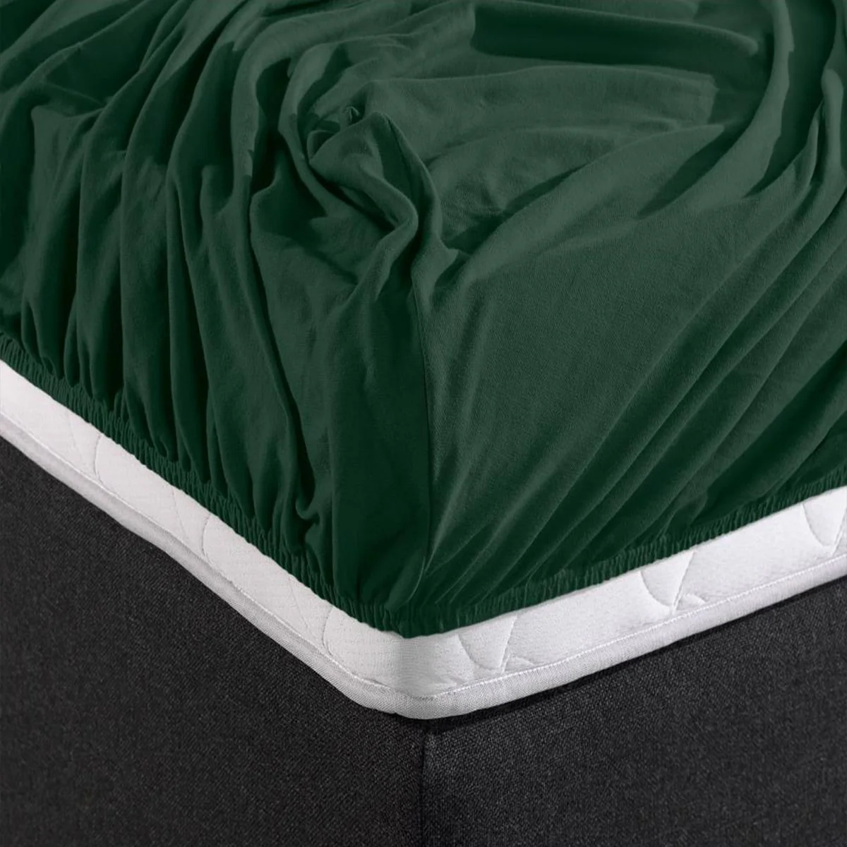 Hoeslaken Dubbel Jersey Botanical Green - Image 4