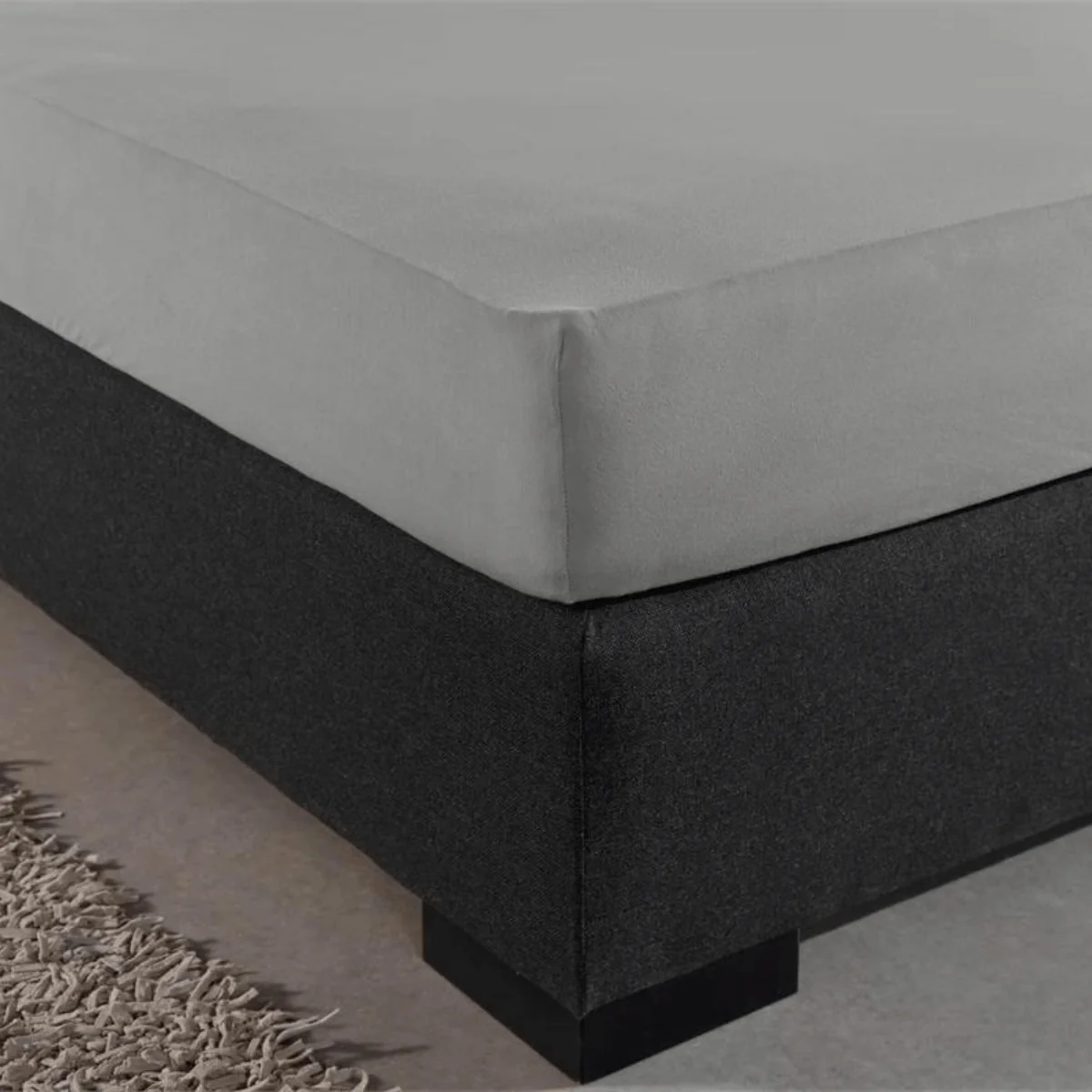 Hoeslaken Dubbel Jersey Grijs - Image 6