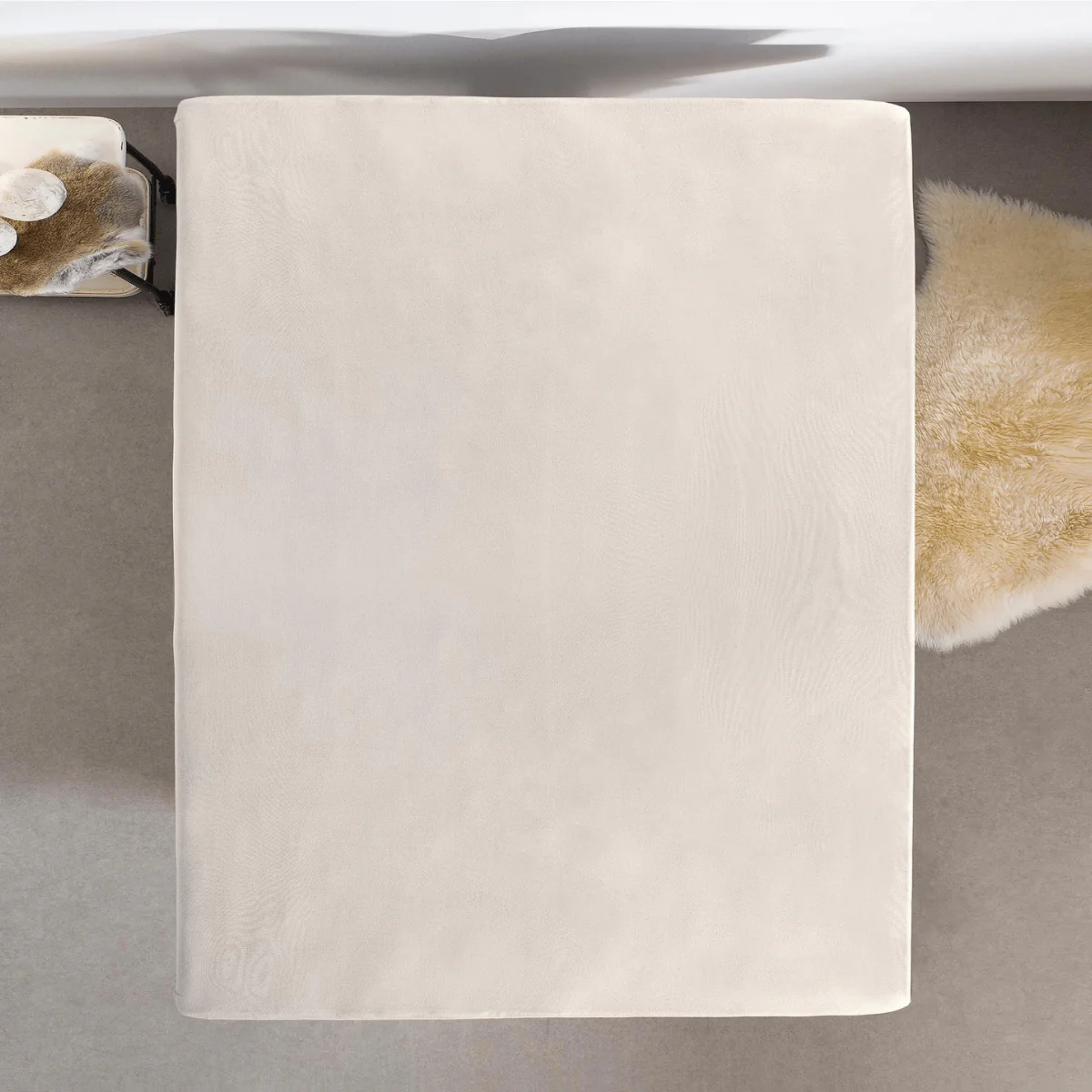 Hoeslaken Enkel Jersey Creme - Image 4