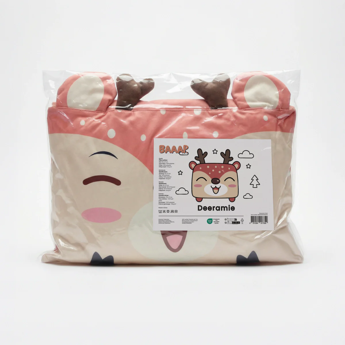 Hoofdkussen Kids Holley Hertje - Bruin/Beige - Image 7