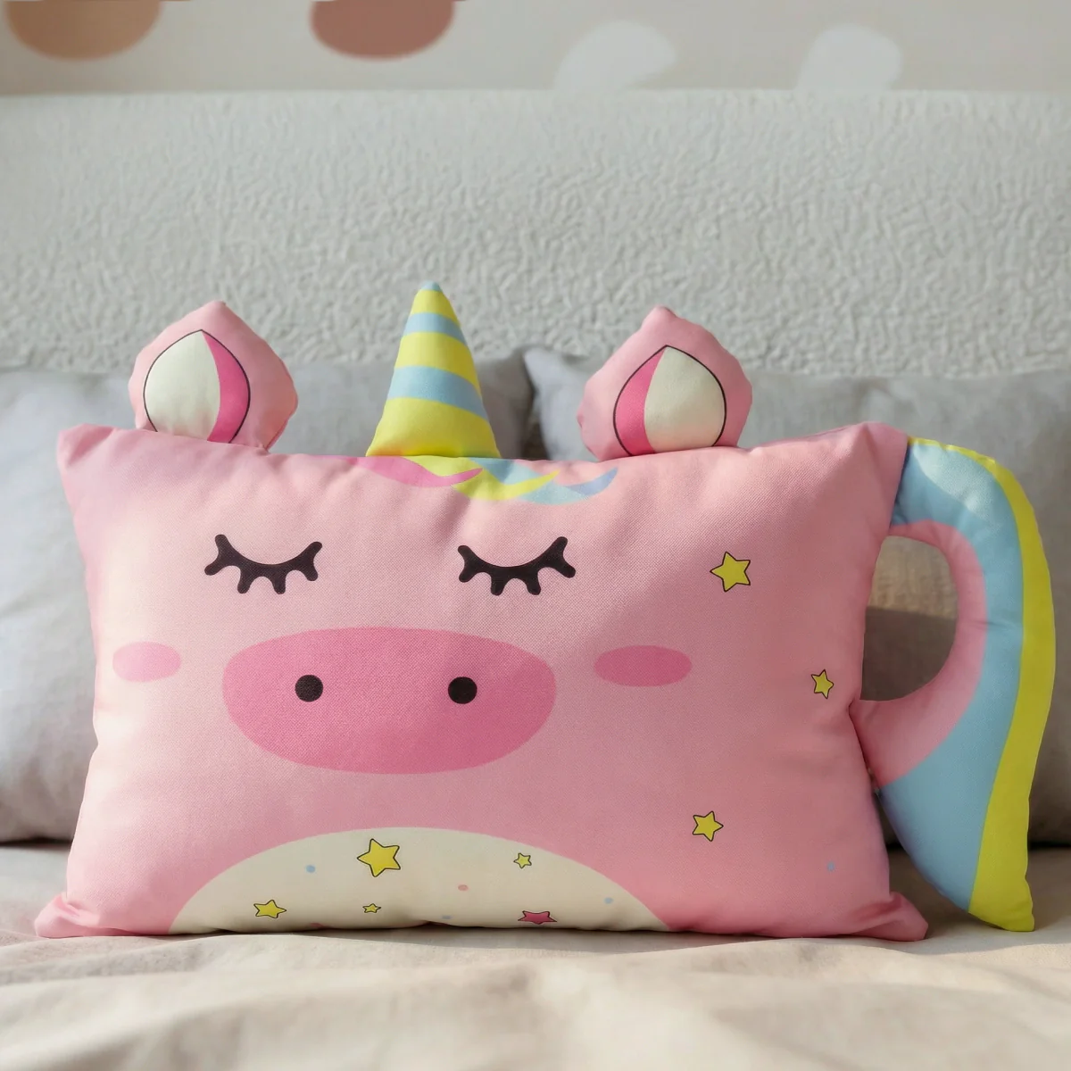 Hoofdkussen Kids Luna Eenhoorn - Roze - Image 3
