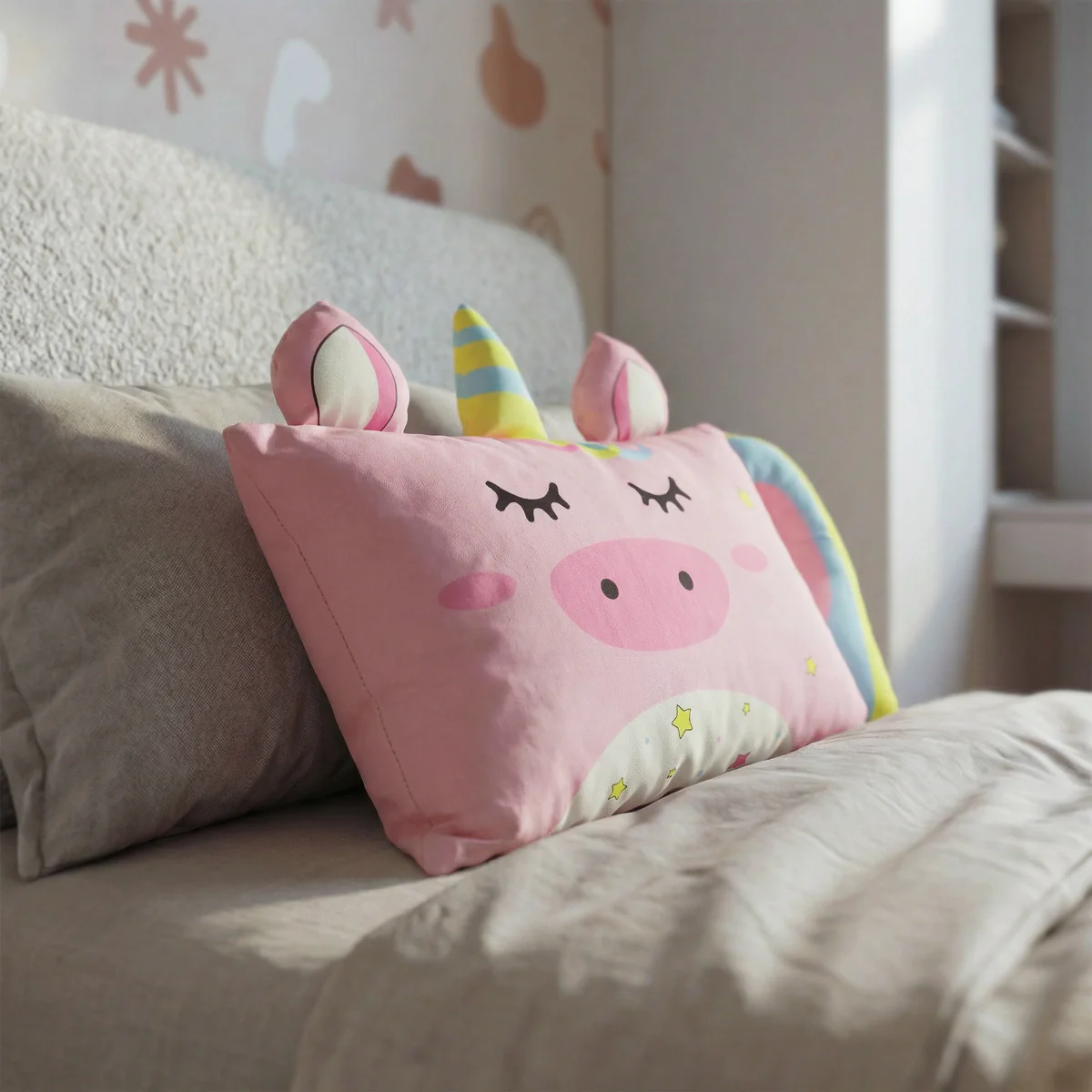 Hoofdkussen Kids Luna Eenhoorn - Roze - Image 5