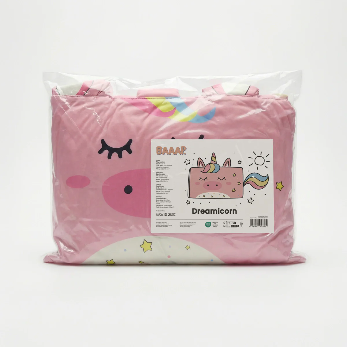 Hoofdkussen Kids Luna Eenhoorn - Roze - Image 7