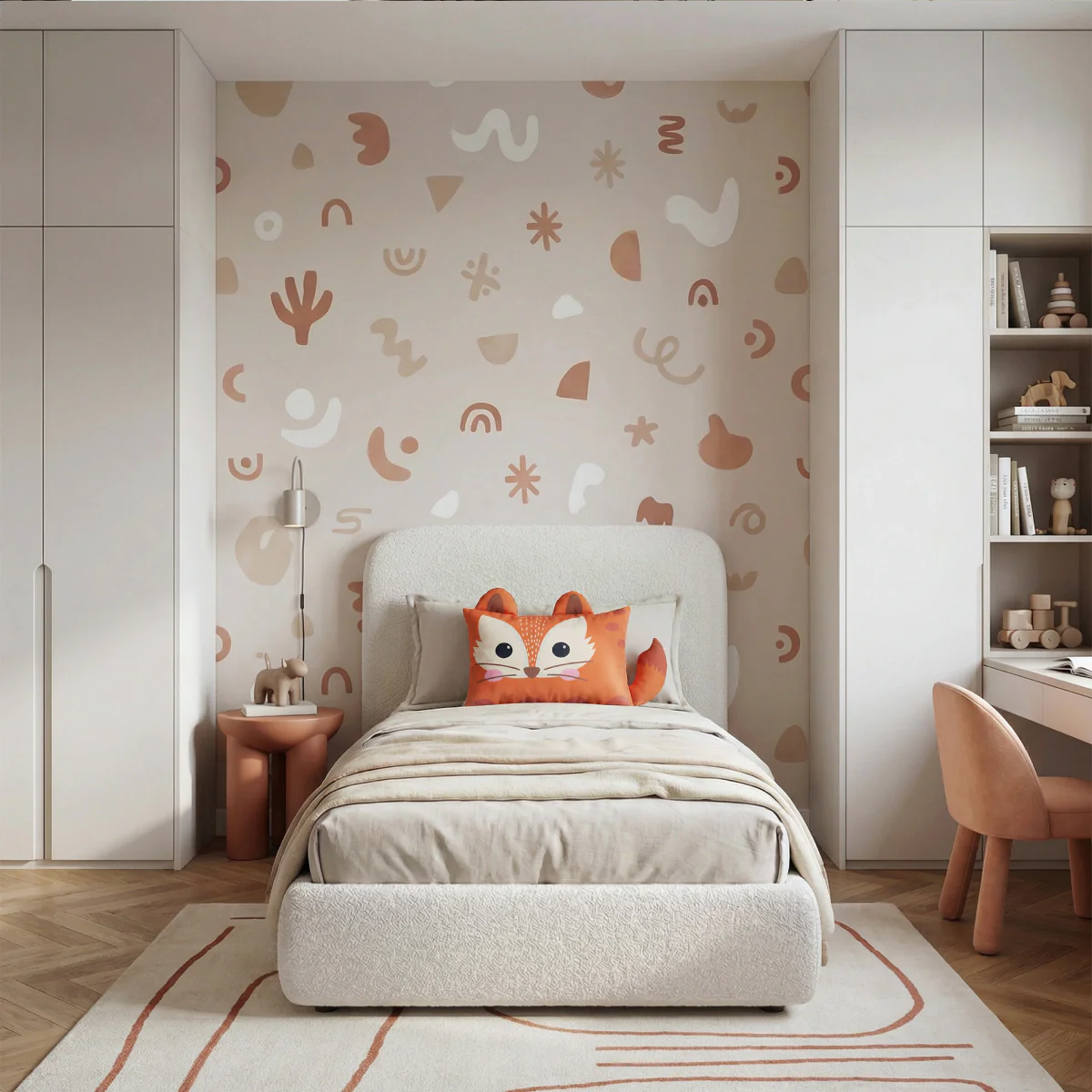 Hoofdkussen Kids Vinnie Vos - Oranje/Beige - Image 6