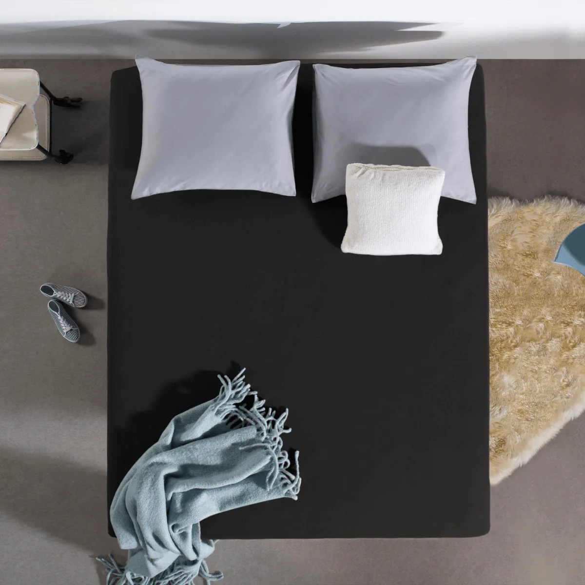 Jersey Topper Hoeslaken Zwart - Image 2
