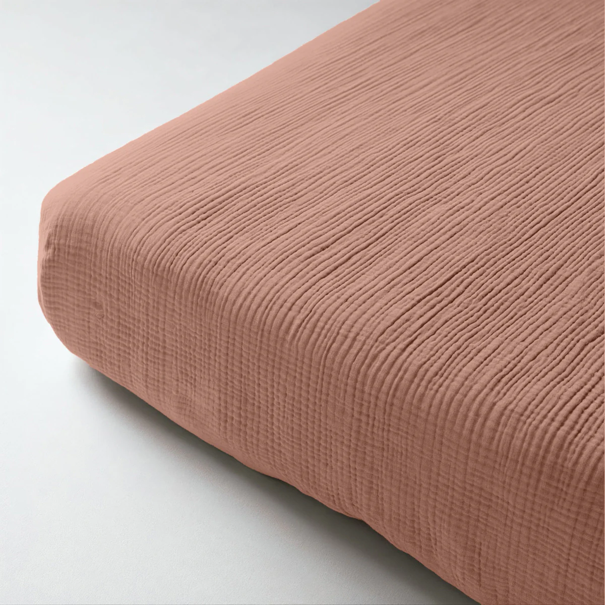 Mousseline Hoeslaken - Dusty-Rose - Image 3