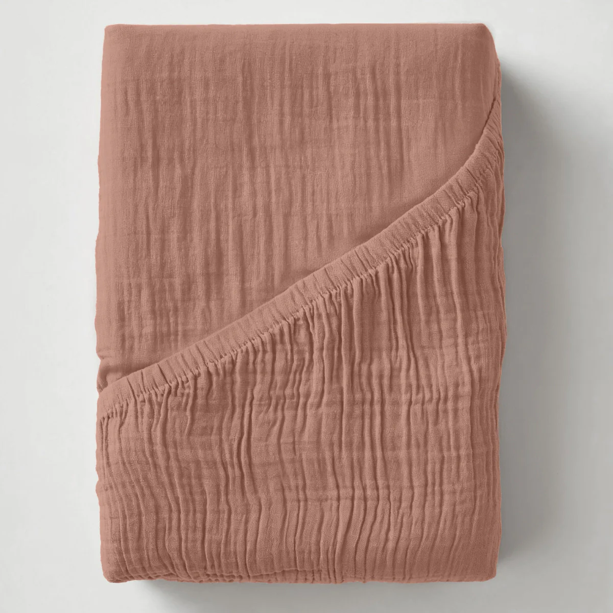 Mousseline Hoeslaken - Dusty-Rose - Image 7