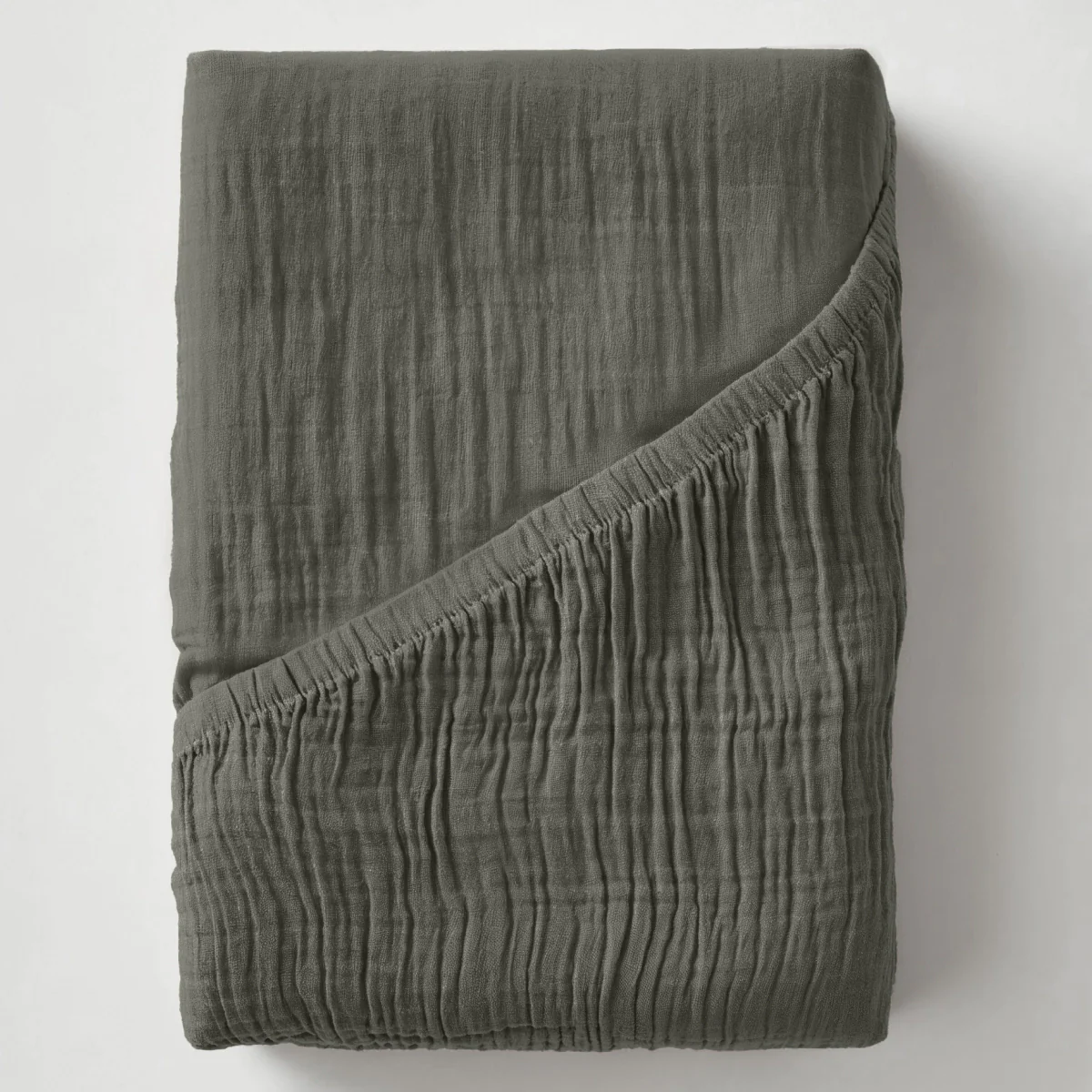 Mousseline Hoeslaken - Grey-Green - Image 3