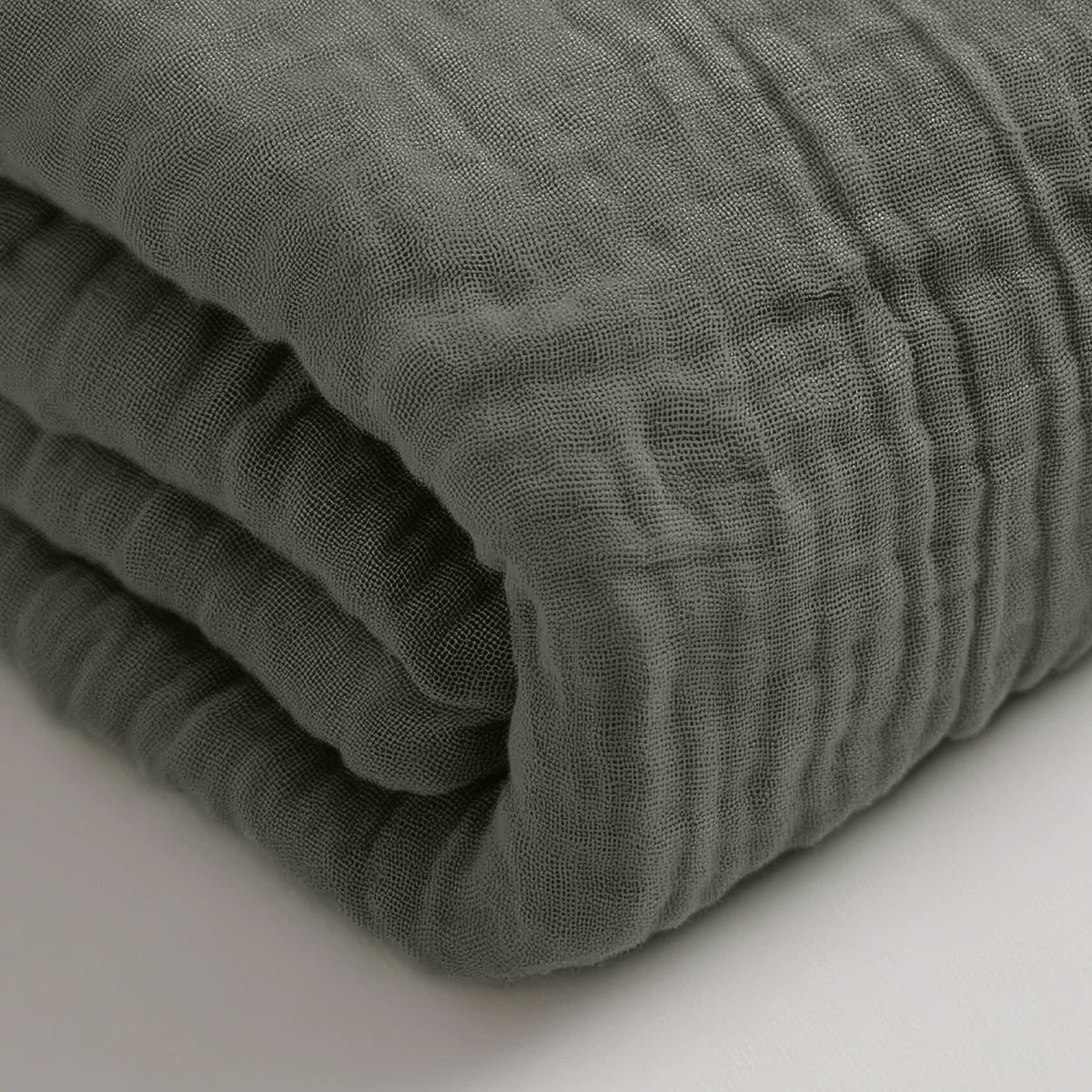 Mousseline Hoeslaken - Grey-Green - Image 5