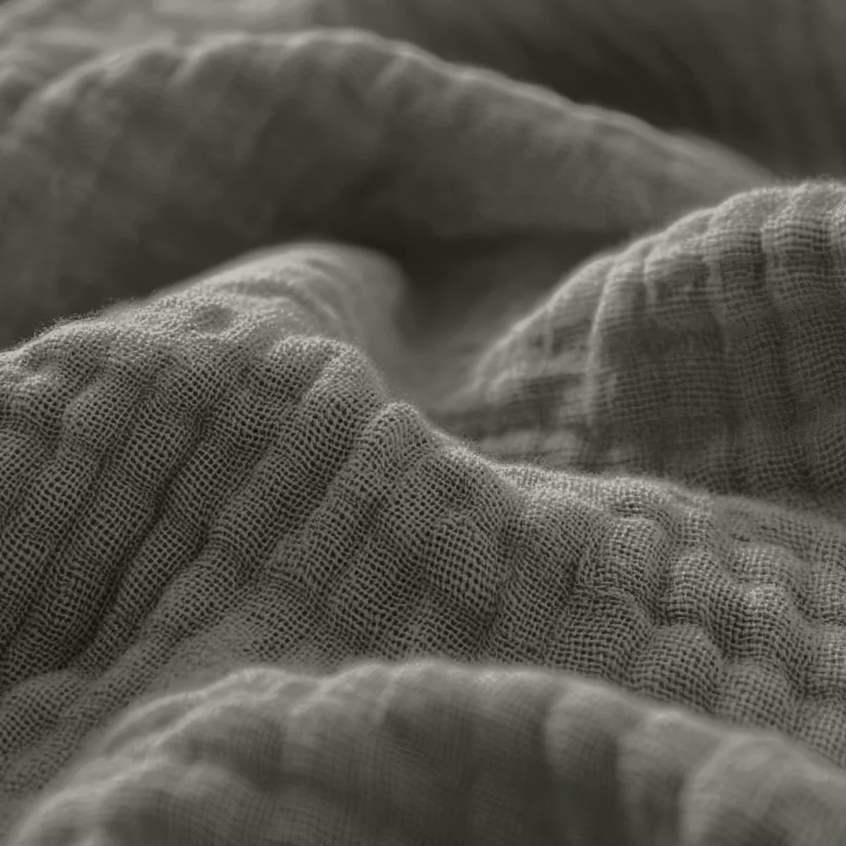 Mousseline Hoeslaken - Grey-Green - Image 7