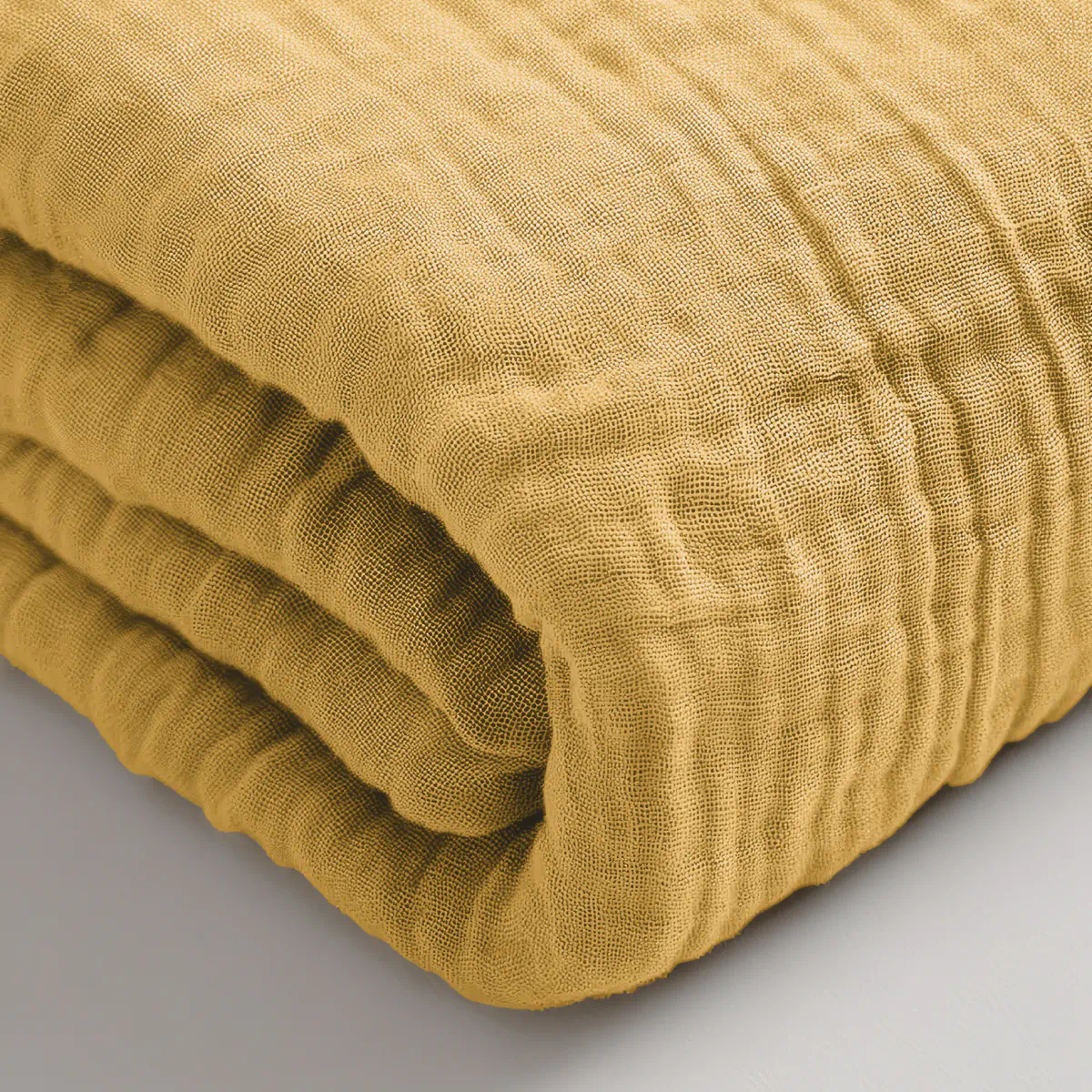 Mousseline Hoeslaken - Ochre-Yellow - Image 4