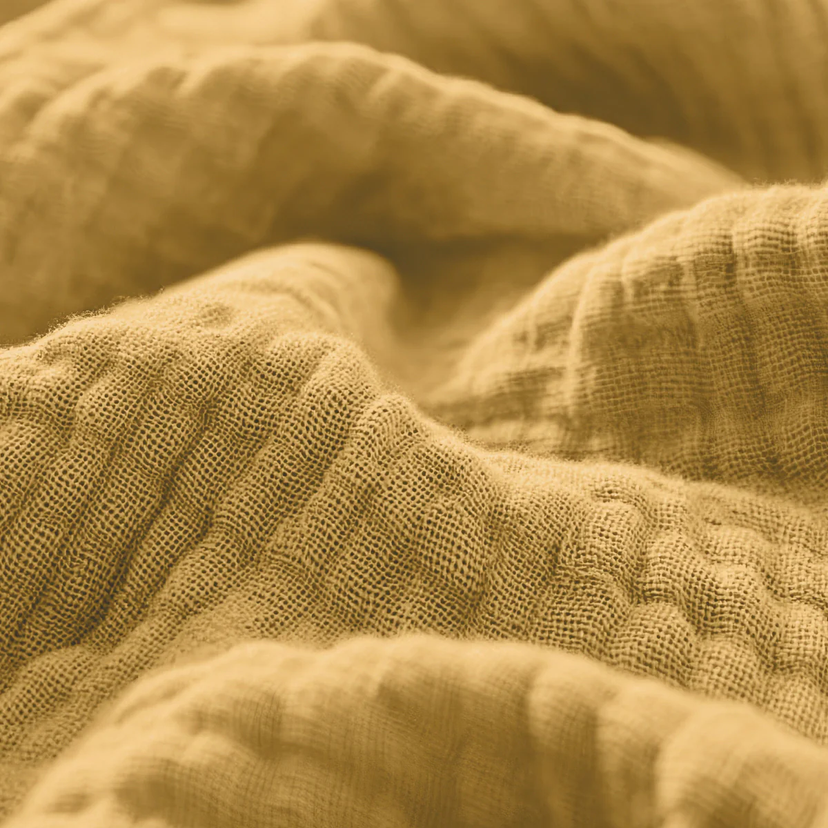 Mousseline Hoeslaken - Ochre-Yellow - Image 5