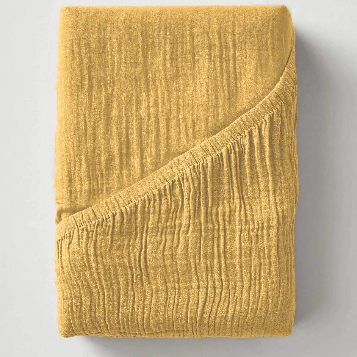 Mousseline Hoeslaken - Ochre-Yellow - Image 6