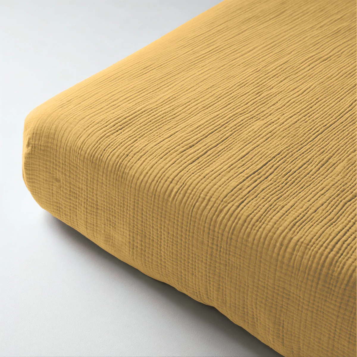 Mousseline Hoeslaken - Ochre-Yellow - Image 7