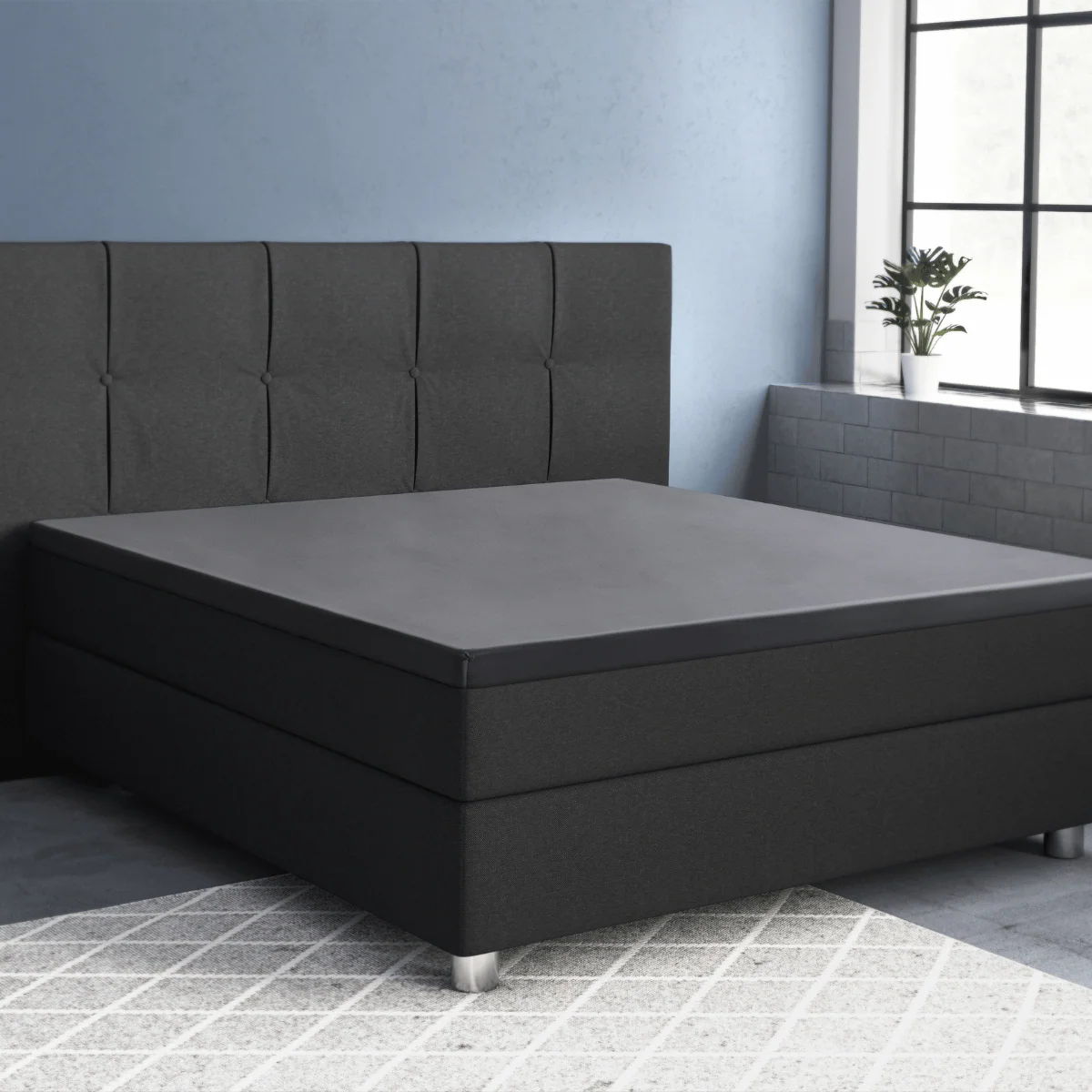 Primaviera Deluxe Topper Satijn Hoeslaken Antraciet - Image 6
