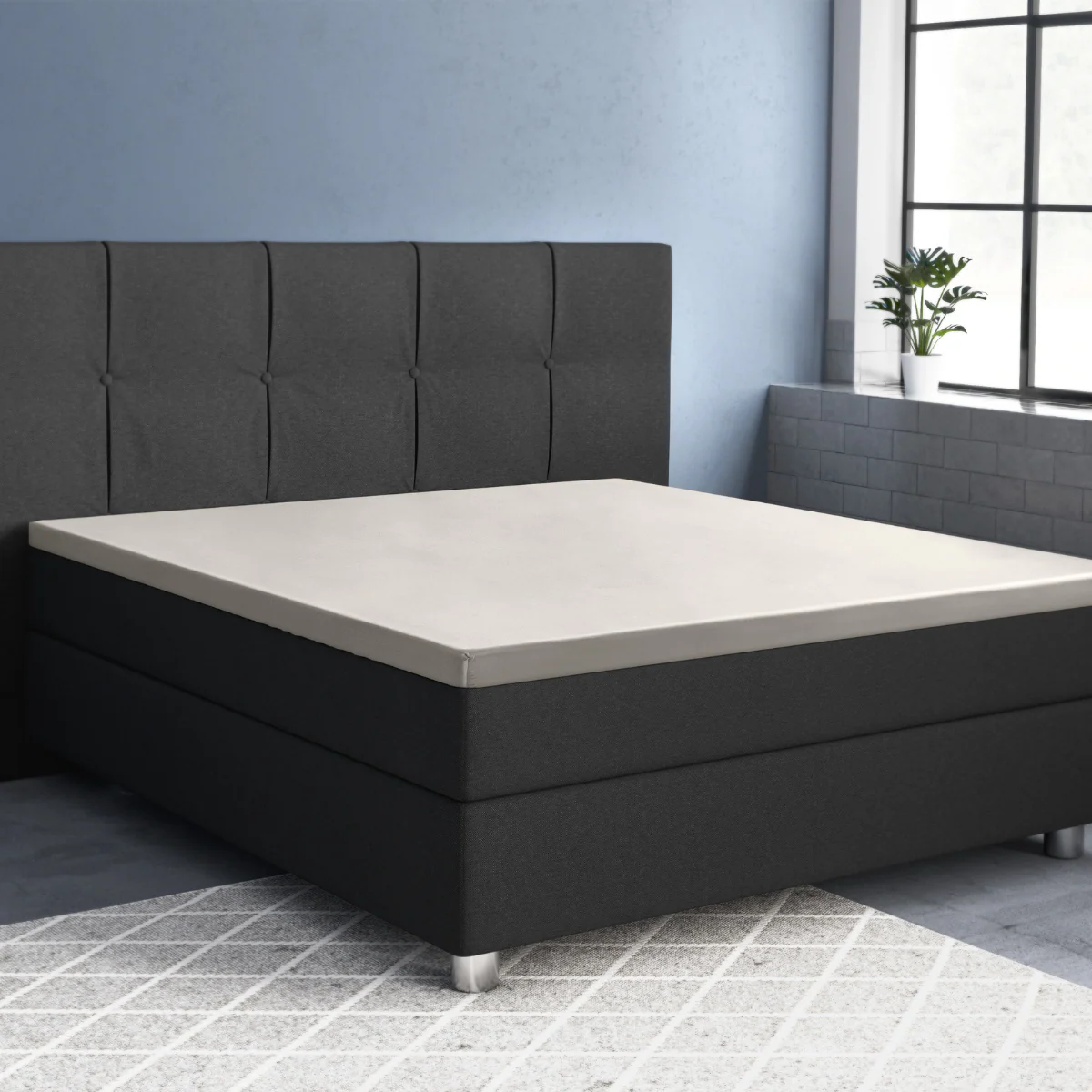Primaviera Deluxe Topper Satijn Hoeslaken Creme - Image 5
