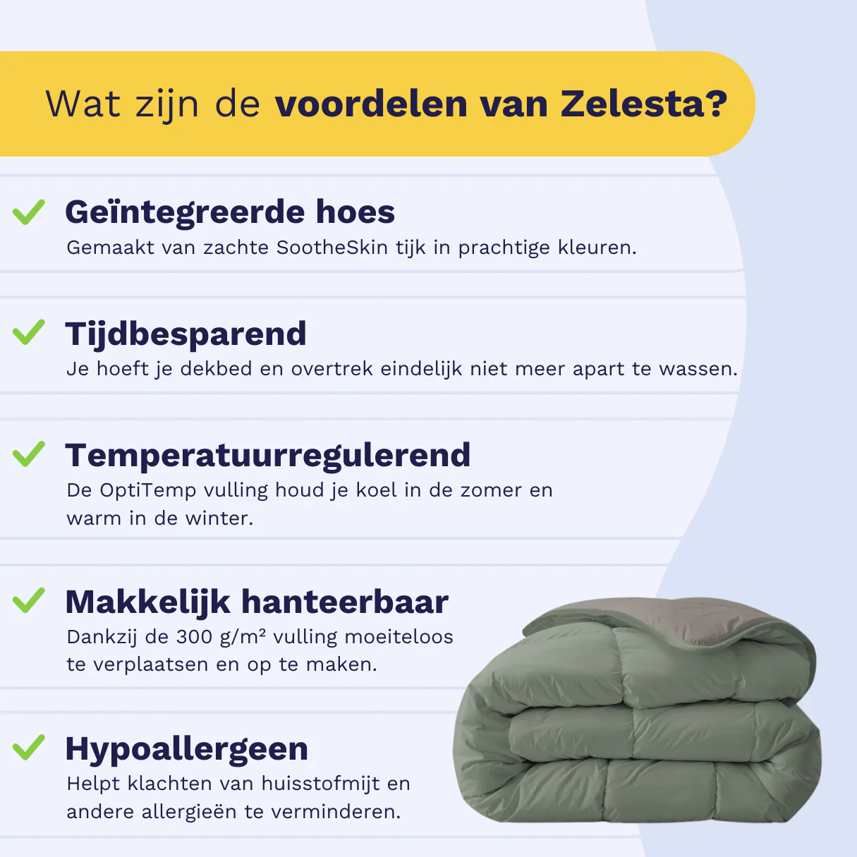 Zelesta Royalbed - Tender Grey & Pastel Green - Image 4
