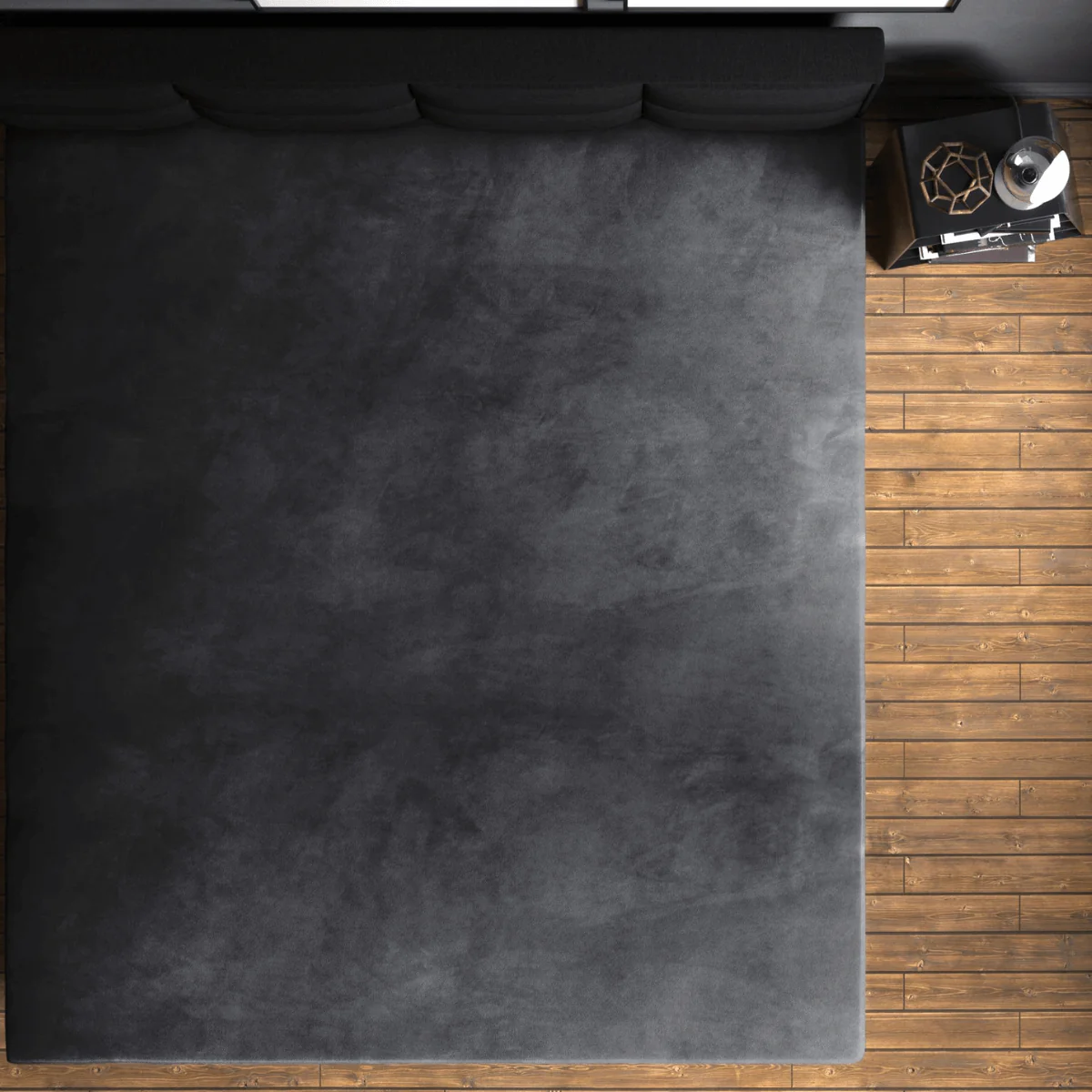Velvet Hoeslaken Anthracite - Image 2