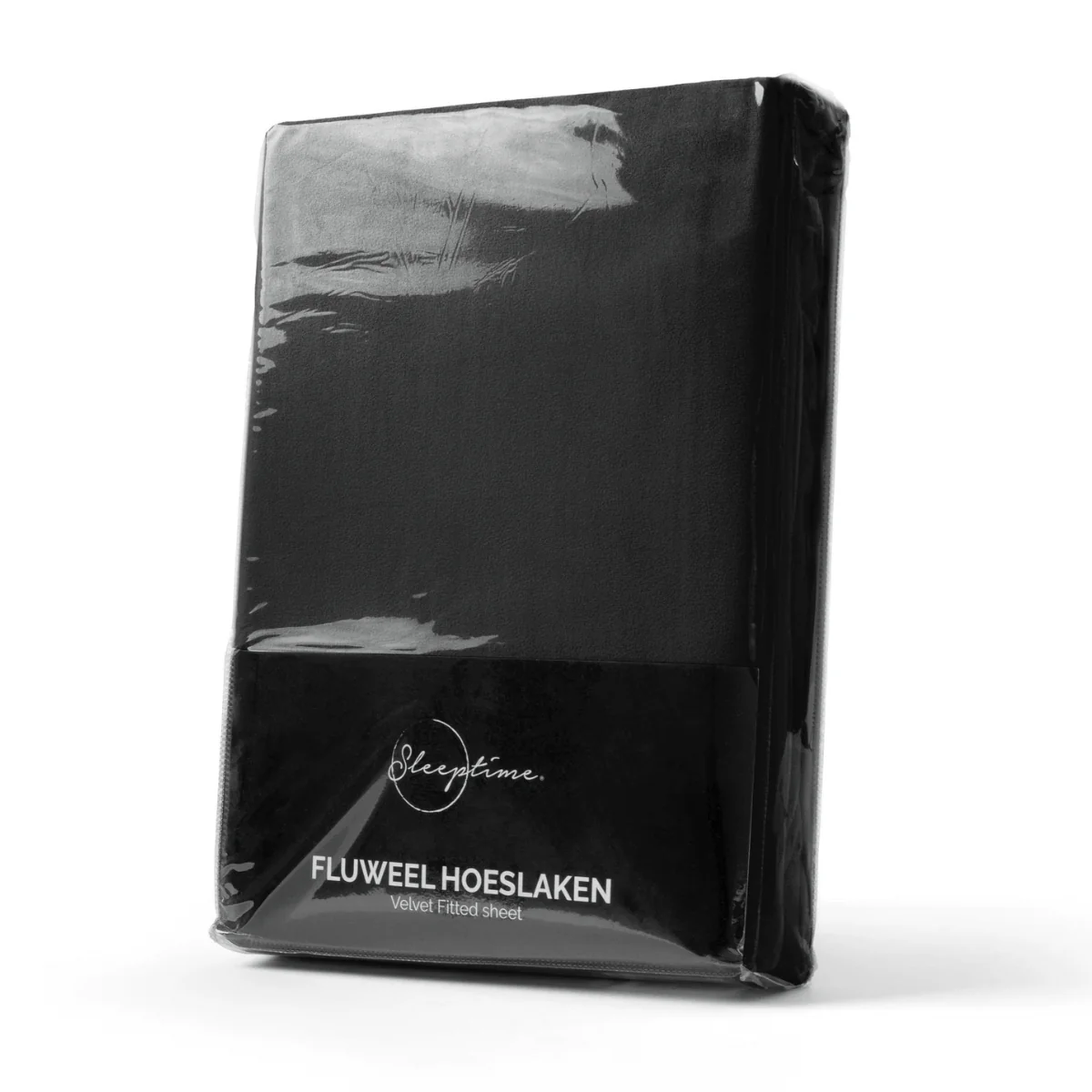Velvet Hoeslaken Zwart - Image 3