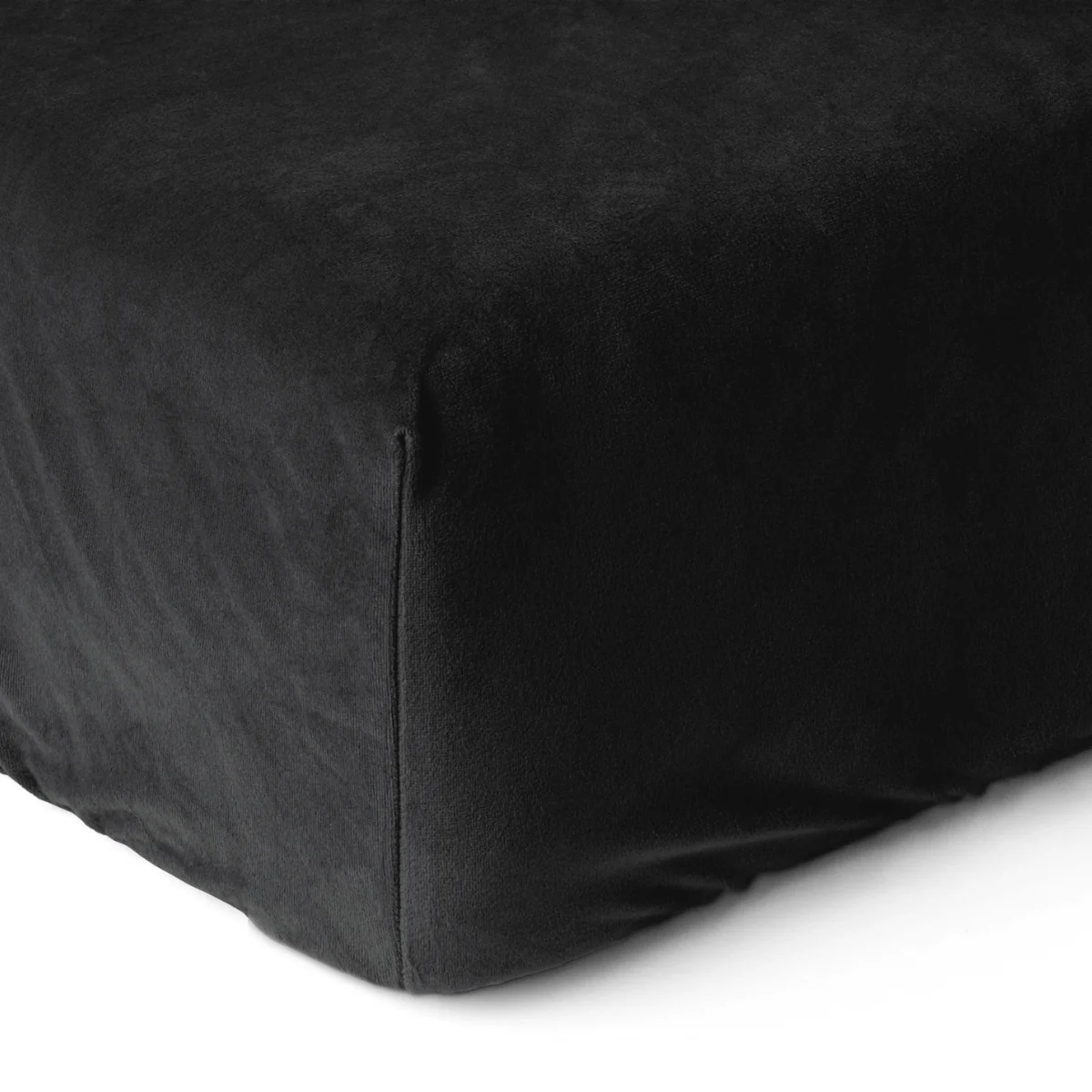 Velvet Hoeslaken Zwart - Image 4