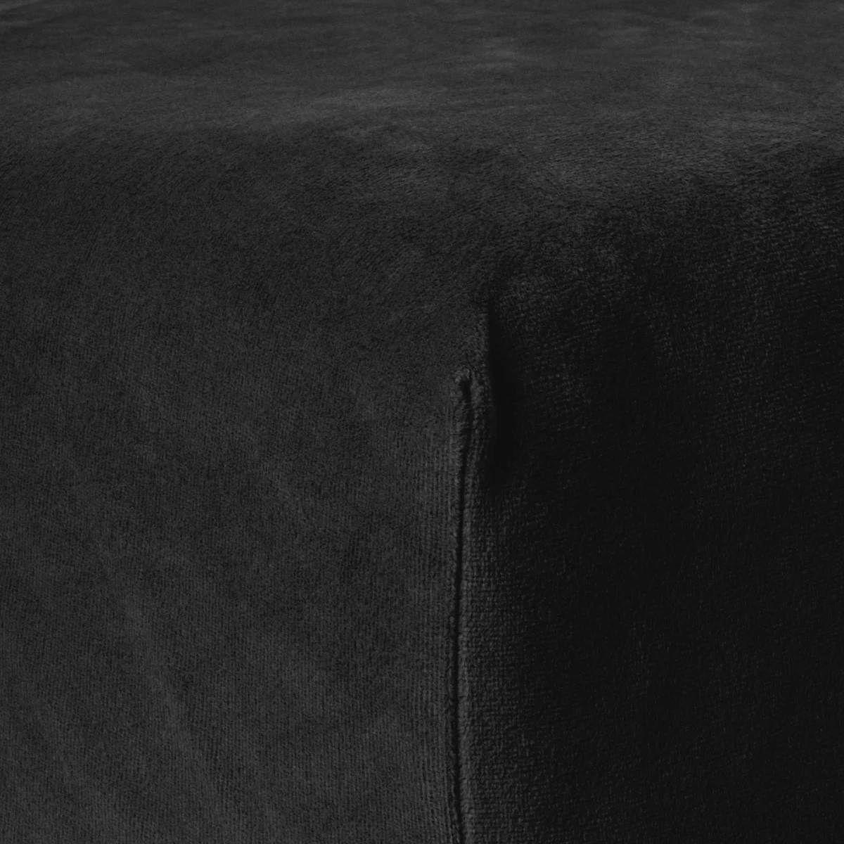 Velvet Hoeslaken Zwart - Image 5