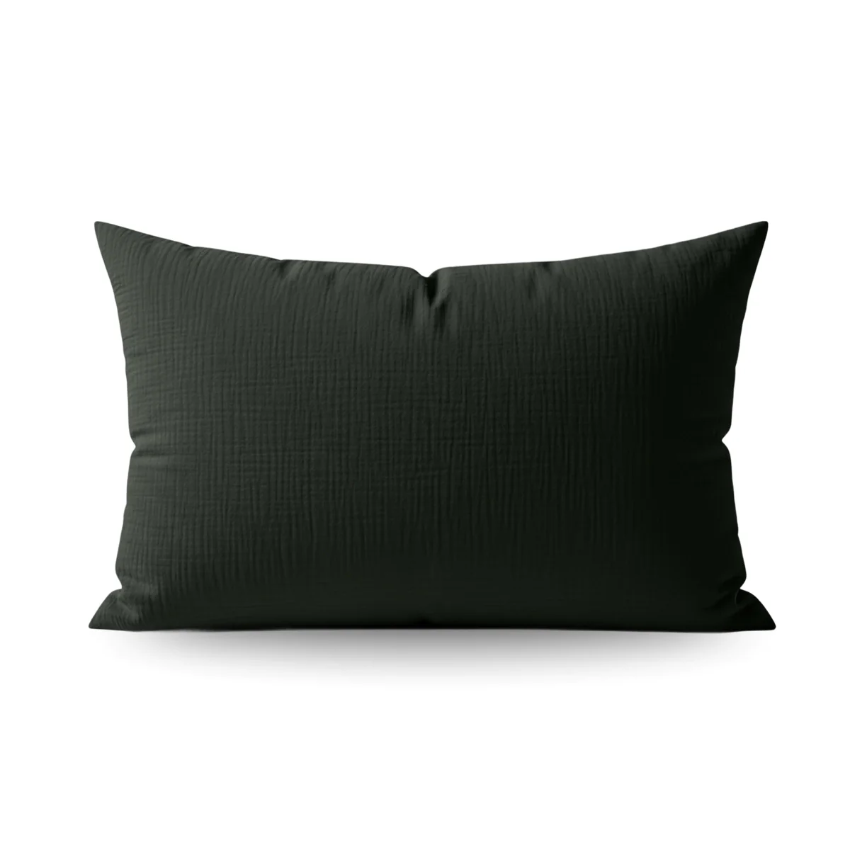 Teddy Katoen Mousseline Kussensloop Set van 2 - Green