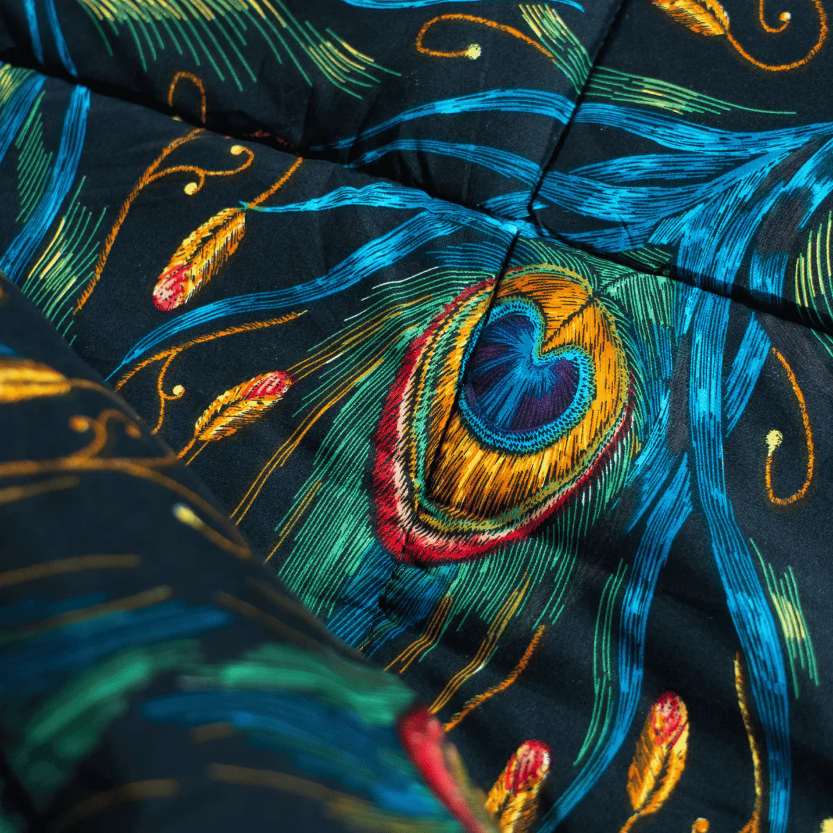 Zelesta Wonderbed 4 Seasons Double - Peacock Feathers - Image 15