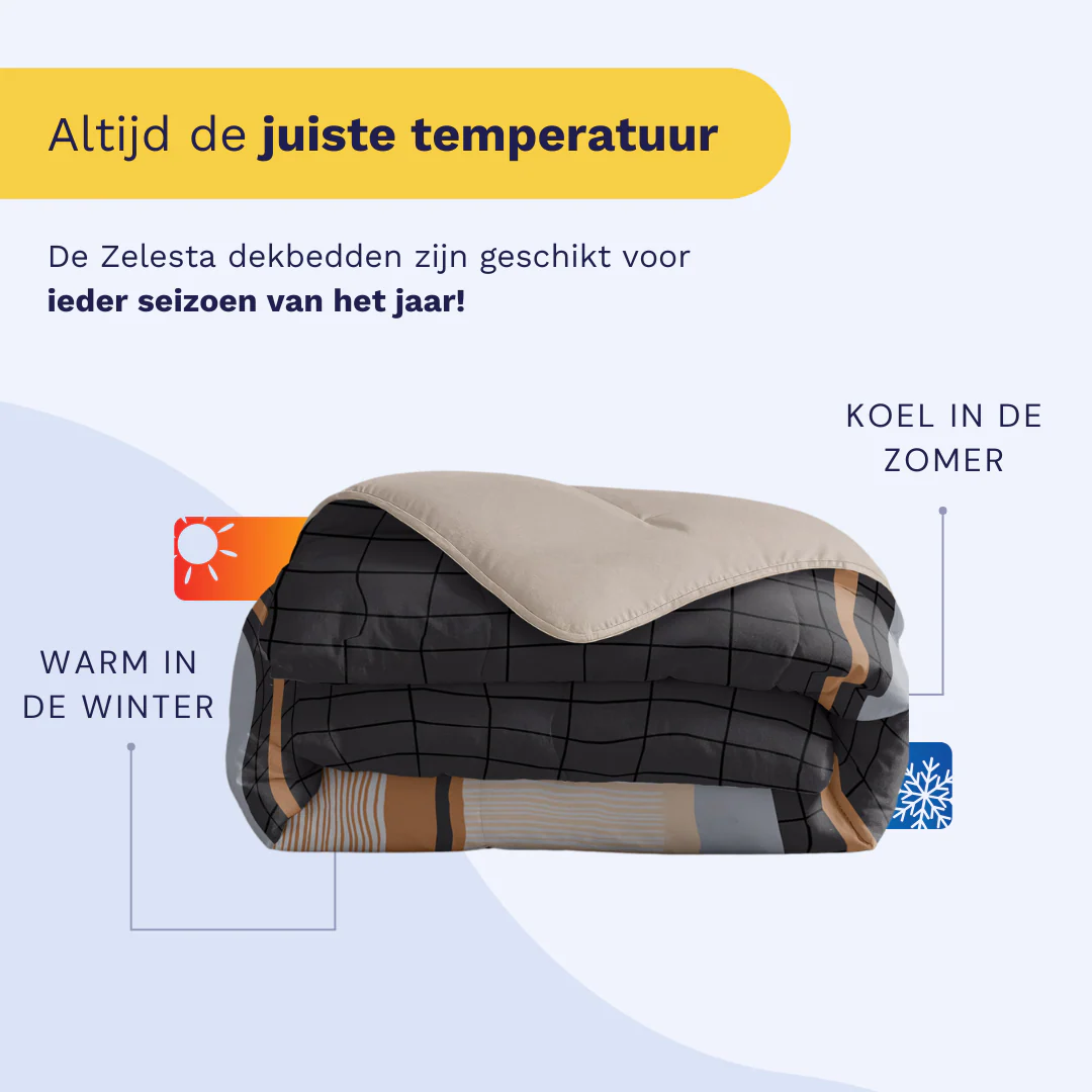Zelesta Comfort Design Dekbed - Blue Stripes - Image 5