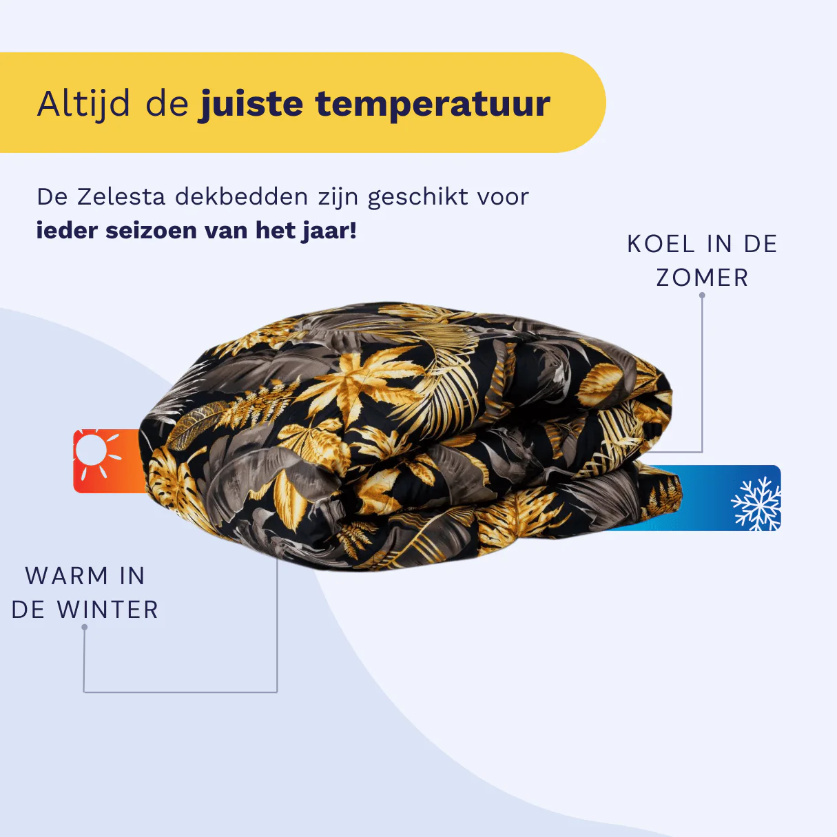 Zelesta Comfort Design Dekbed - Golden Leaves - Image 5