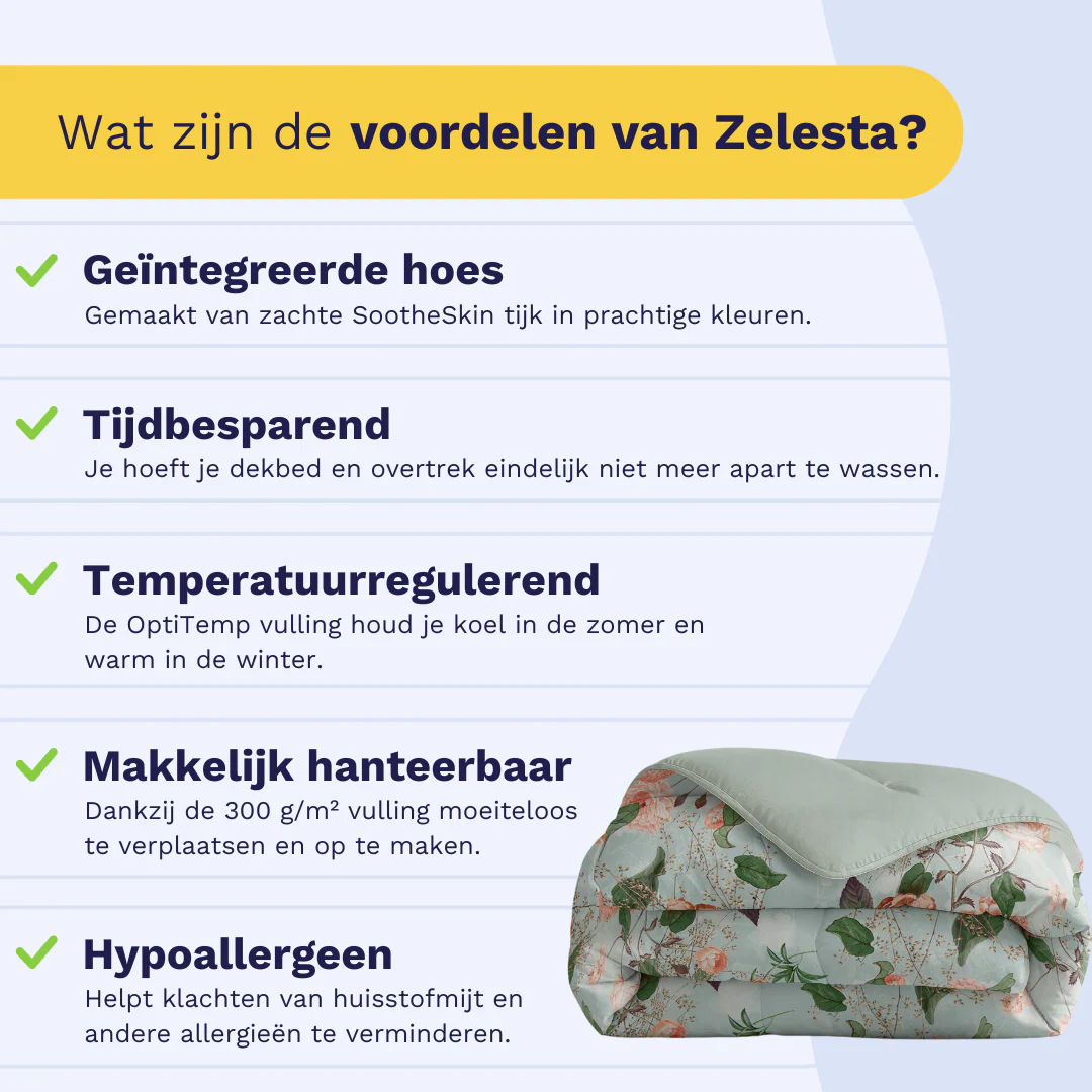 Zelesta Comfort Design Dekbed- Happy Flower - Image 5