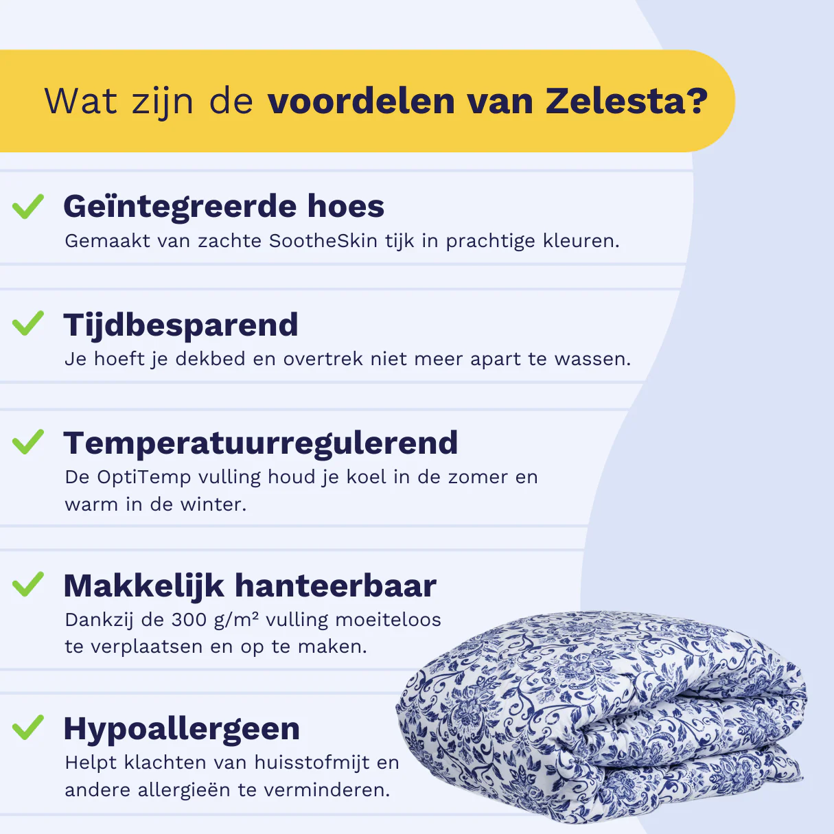 Zelesta Comfort Design Dekbed - Old Dutch - Image 4