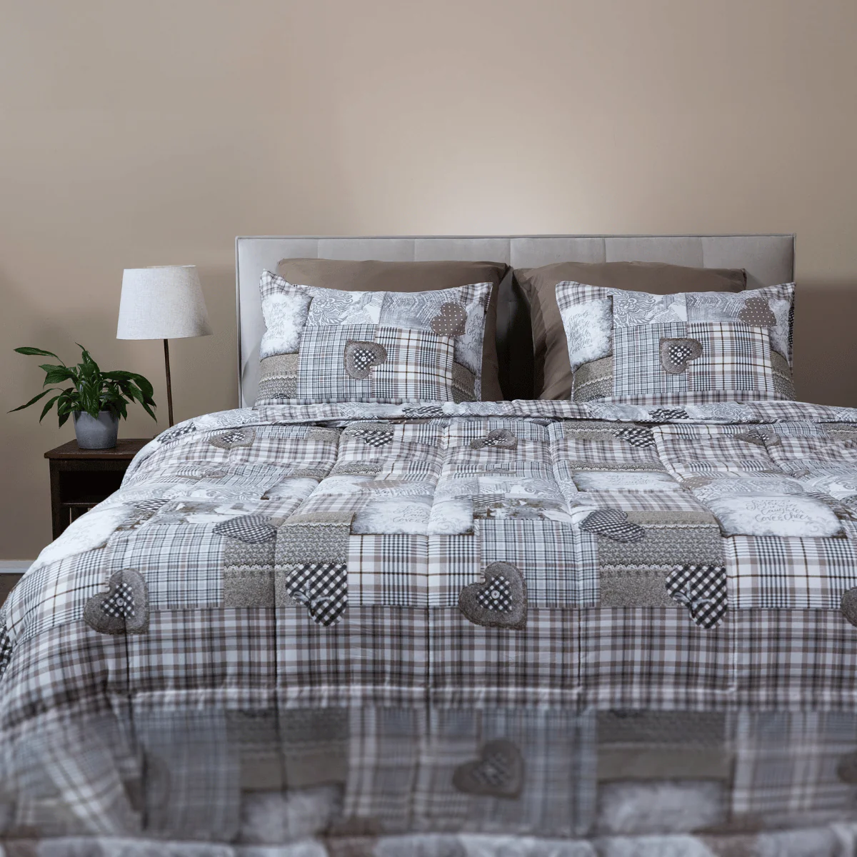 Zelesta Comfort Design Dekbed - Patchwork Hearts - Image 2