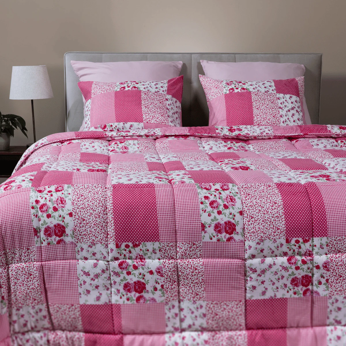 Zelesta Comfort Design Dekbed - Patchwork Pink - Image 2