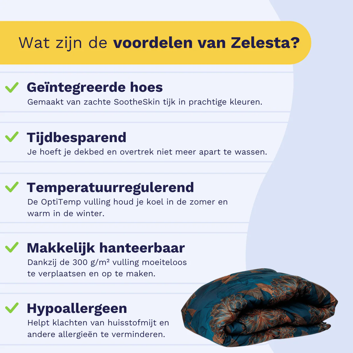 Zelesta Comfort Design Dekbed - Royal Flowers - Image 4