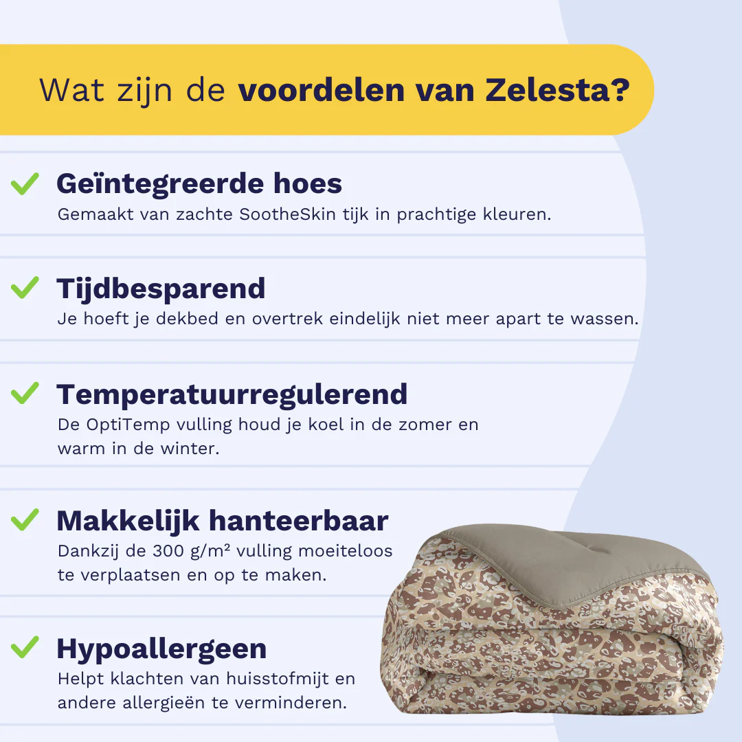 Zelesta Comfort Design Dekbed - Sand Panter - Image 5