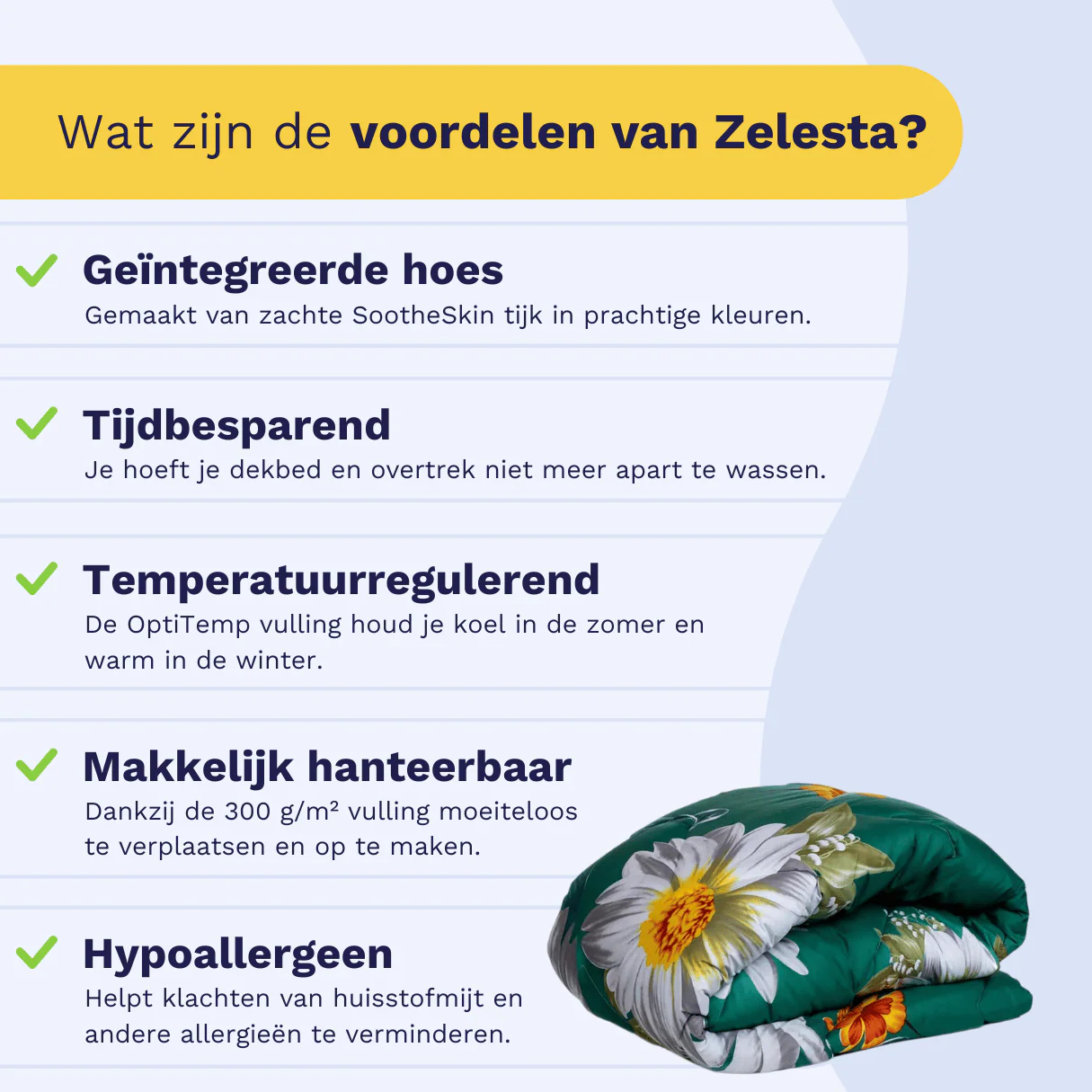 Zelesta Comfort Design Dekbed - Spring Flowers - Image 4