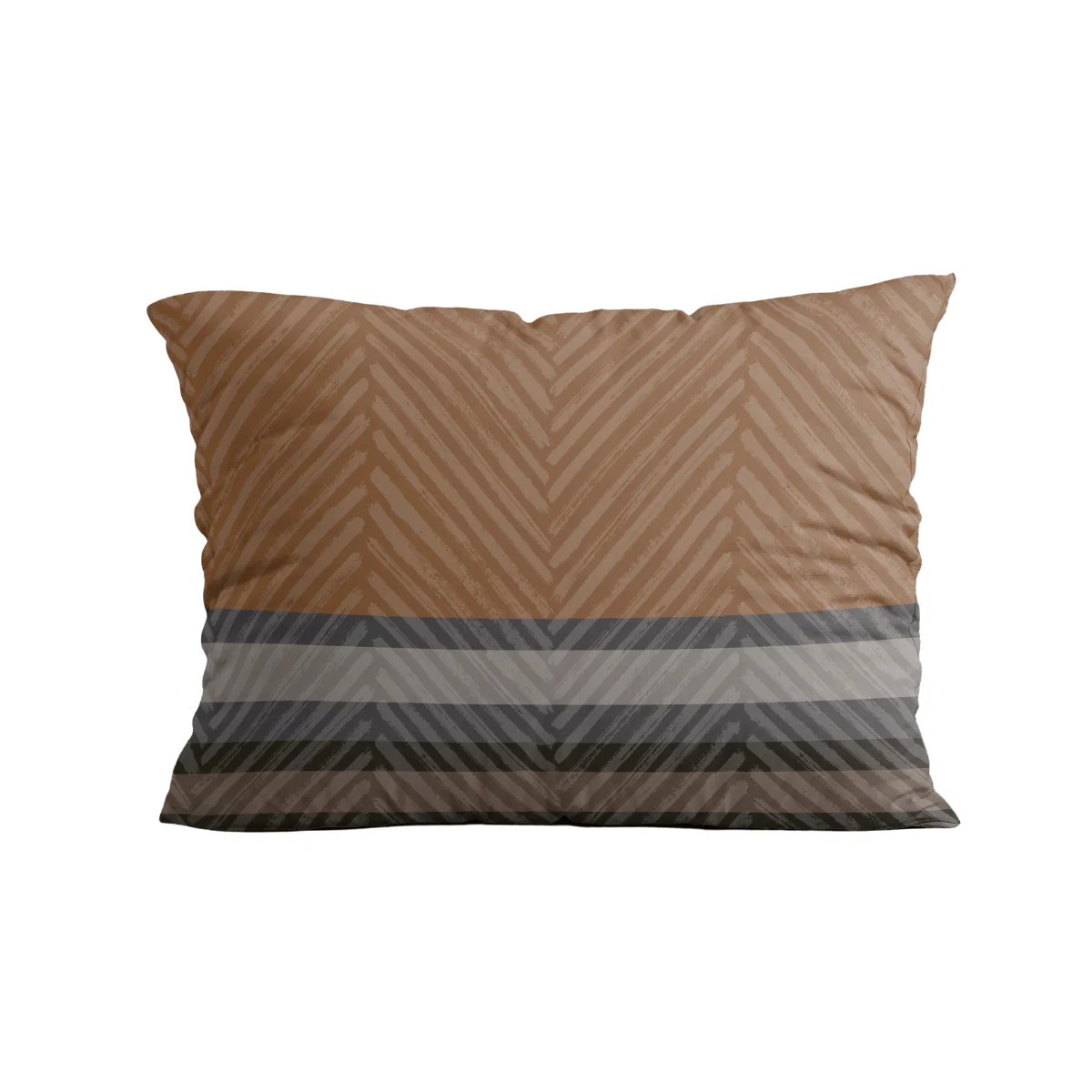 Zelesta Comfort Design Kussenslopen Set van 2  - Brown Stripes