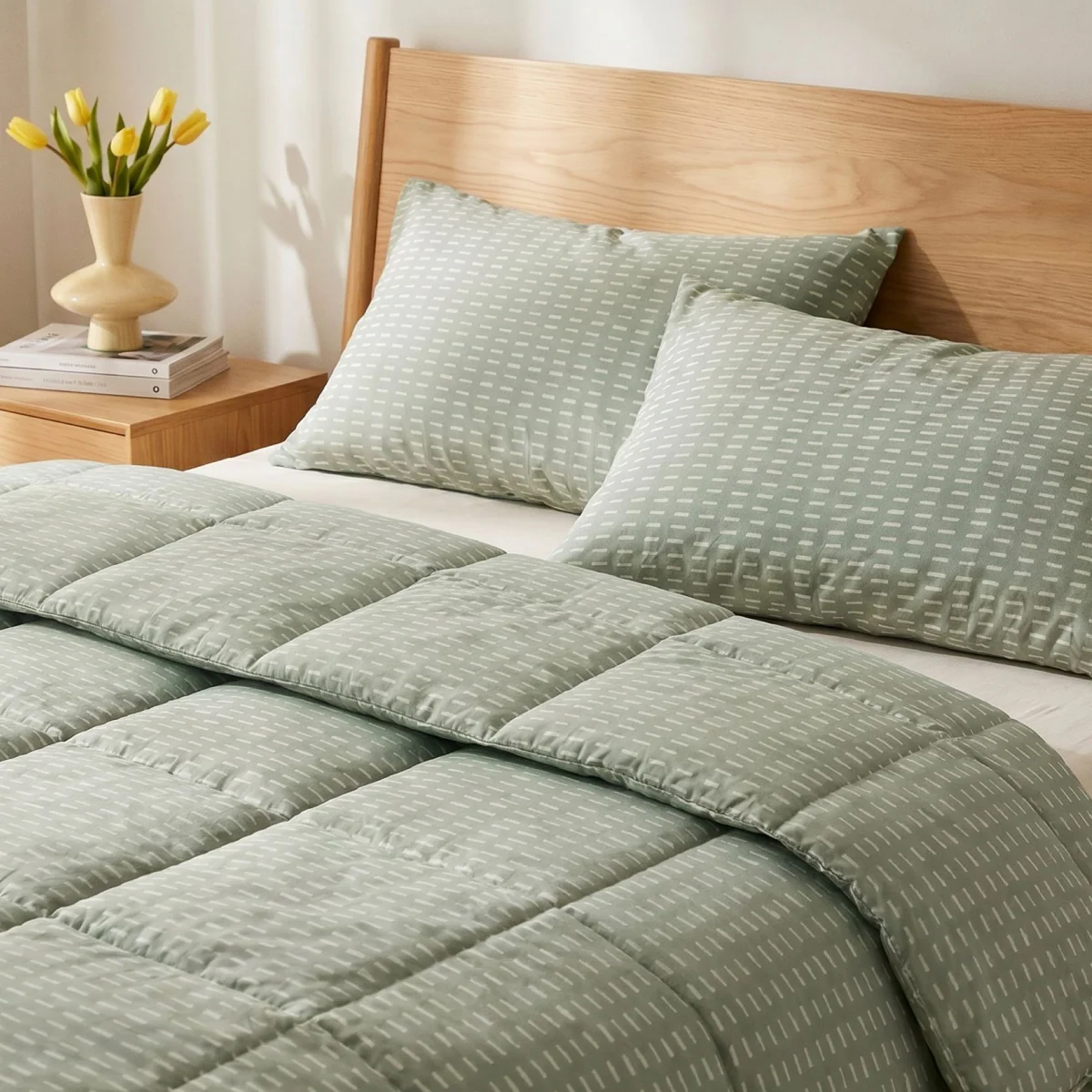 Zelesta Comfort Design Zomerdekbed - Olive Stitches - Image 6