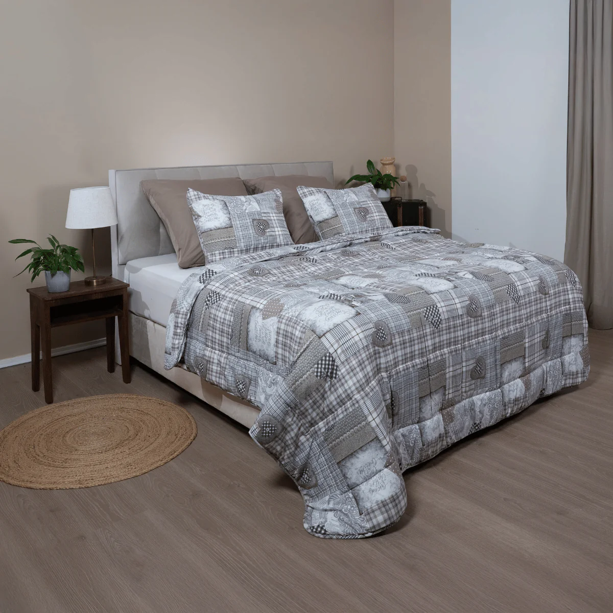 Zelesta Comfort Design Zomerdekbed - Patchwork Hearts - Image 3