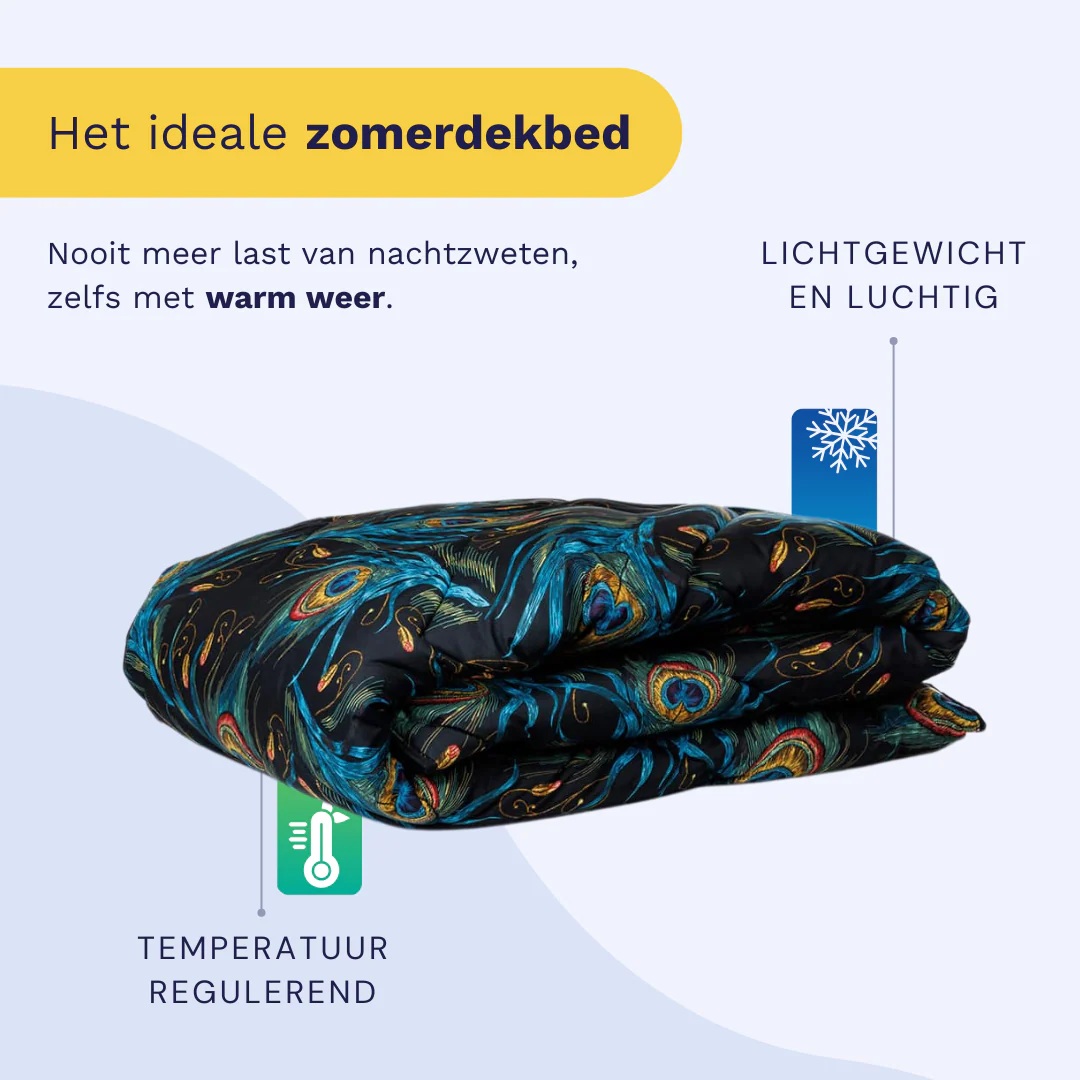 Zelesta Comfort Design Zomerdekbed - Peacock Feathers - Image 4