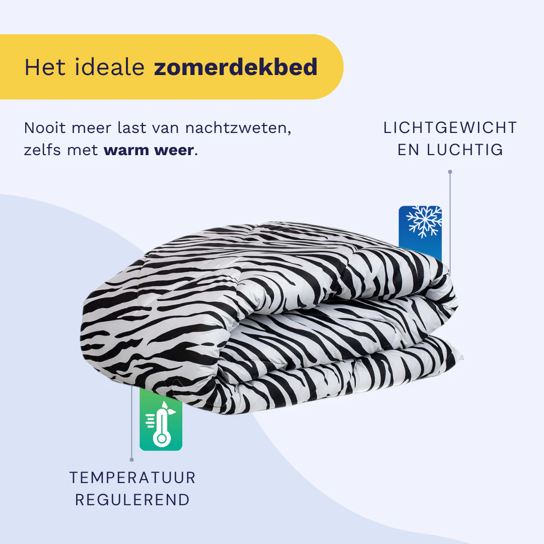 Zelesta Comfort Design Zomerdekbed - Zebra Skin - Image 4