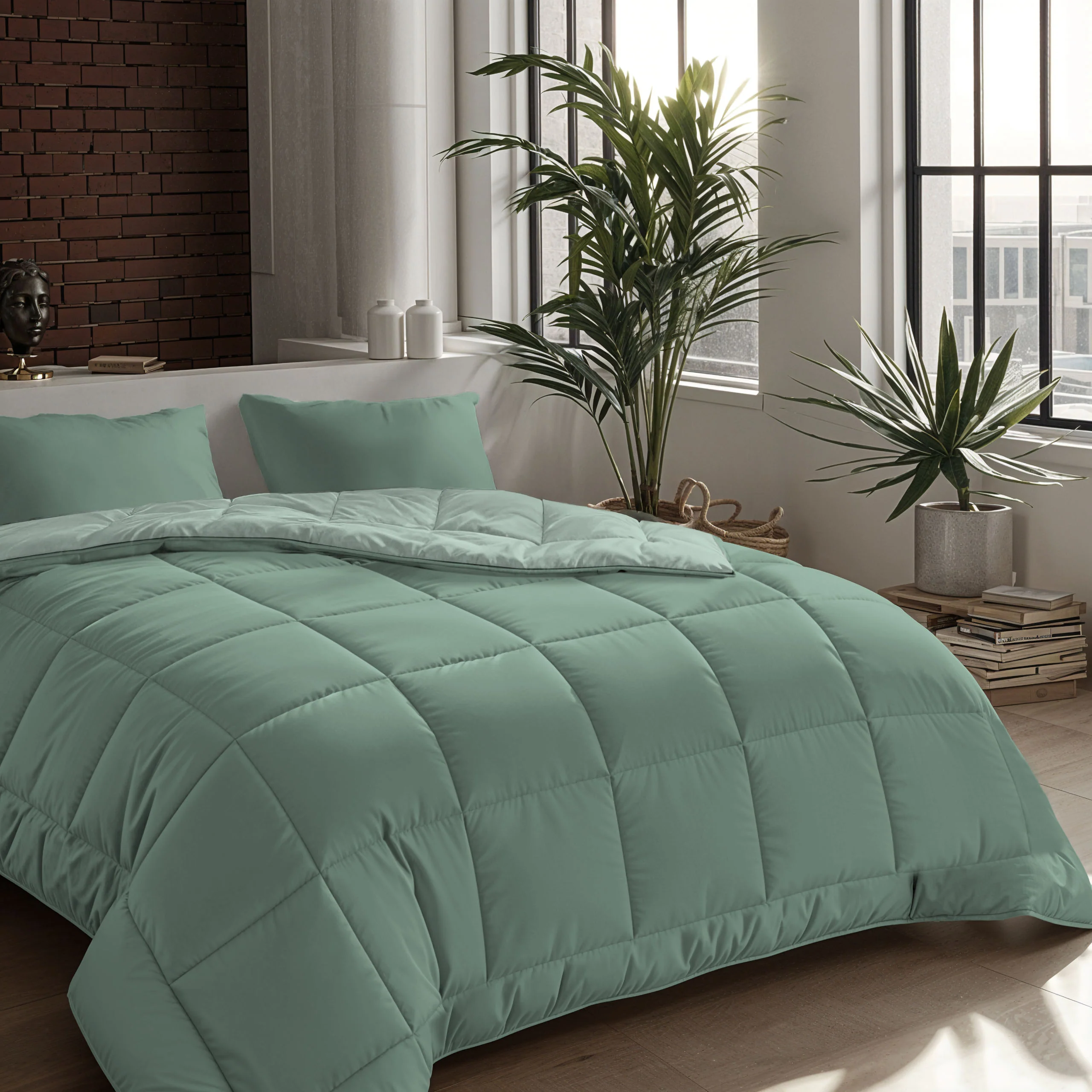 Zelesta Comfort Duo Dekbed - Mintgroen & Lichtgroen - Image 3