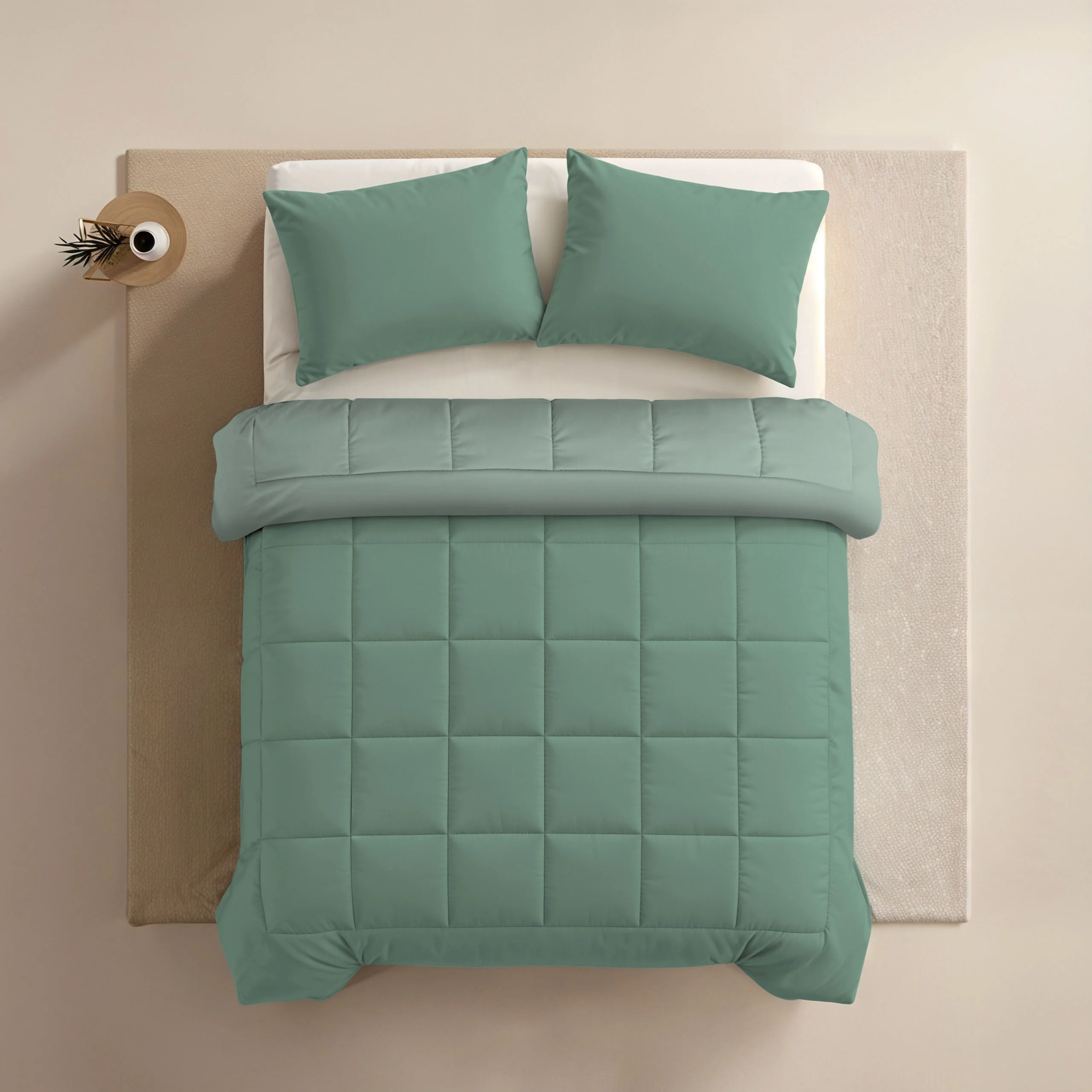 Zelesta Comfort Duo Dekbed - Mintgroen & Lichtgroen - Image 4