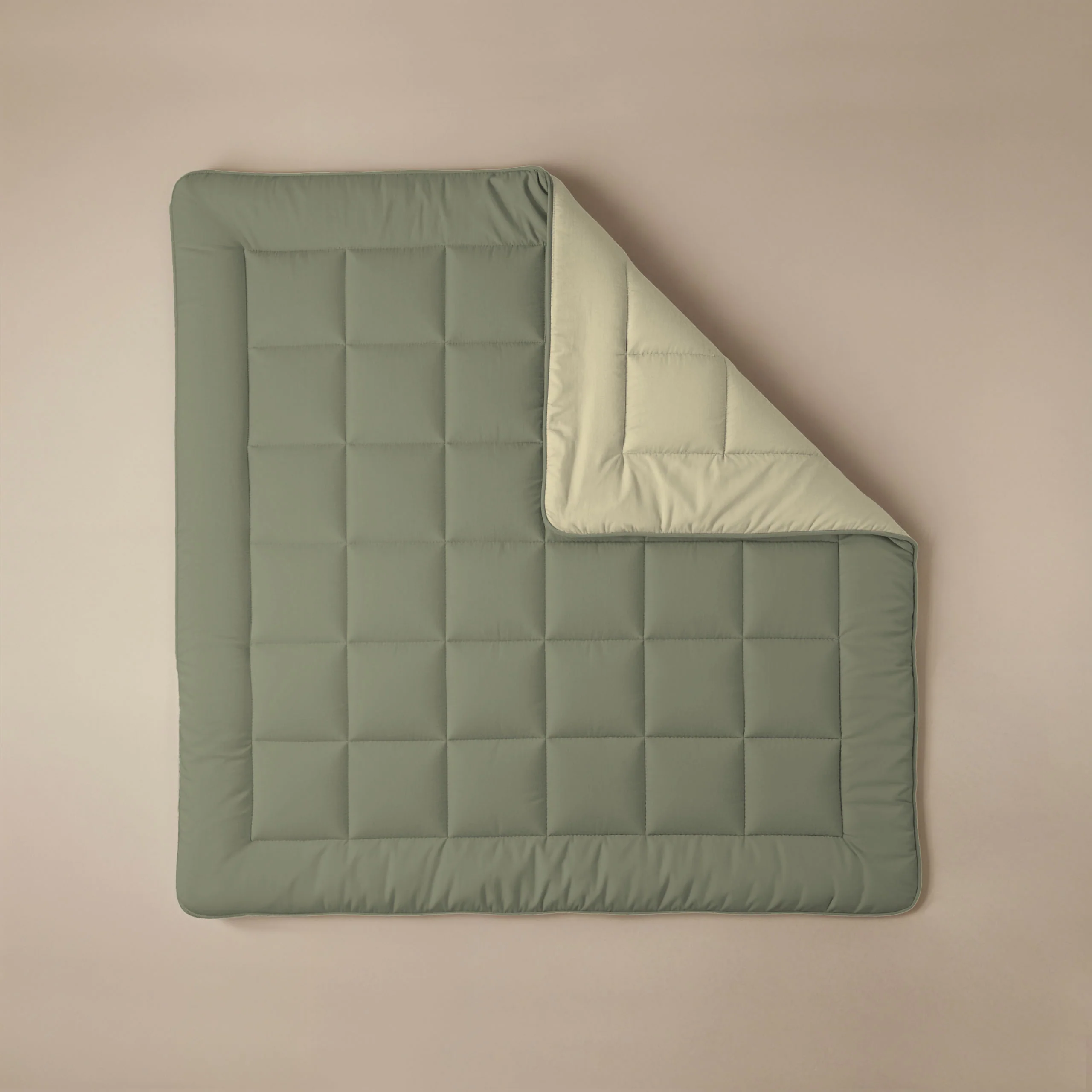 Zelesta Comfort Duo Dekbed - Olijfgroen & Crème - Image 5