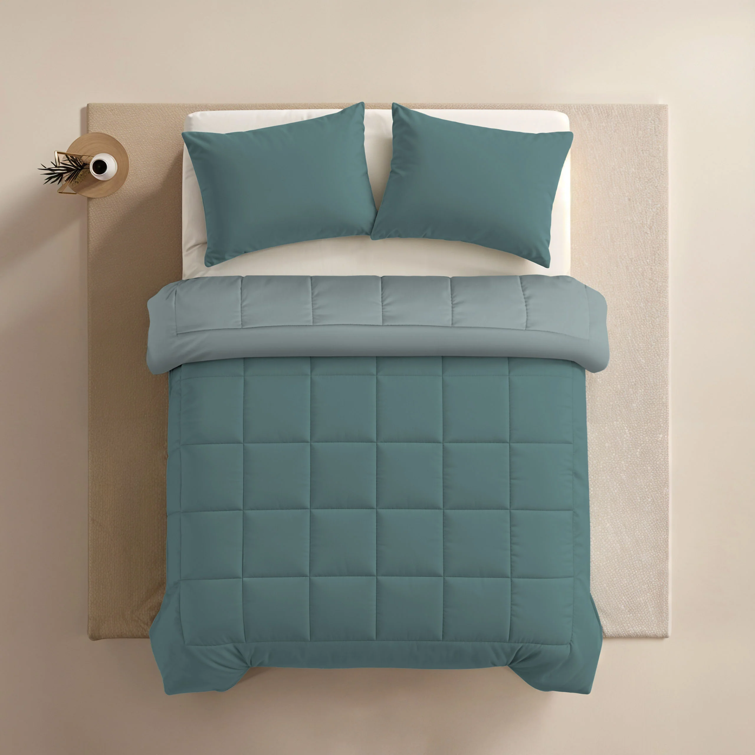Zelesta Comfort Duo Dekbed - Mineraal & Licht blauw - Image 4