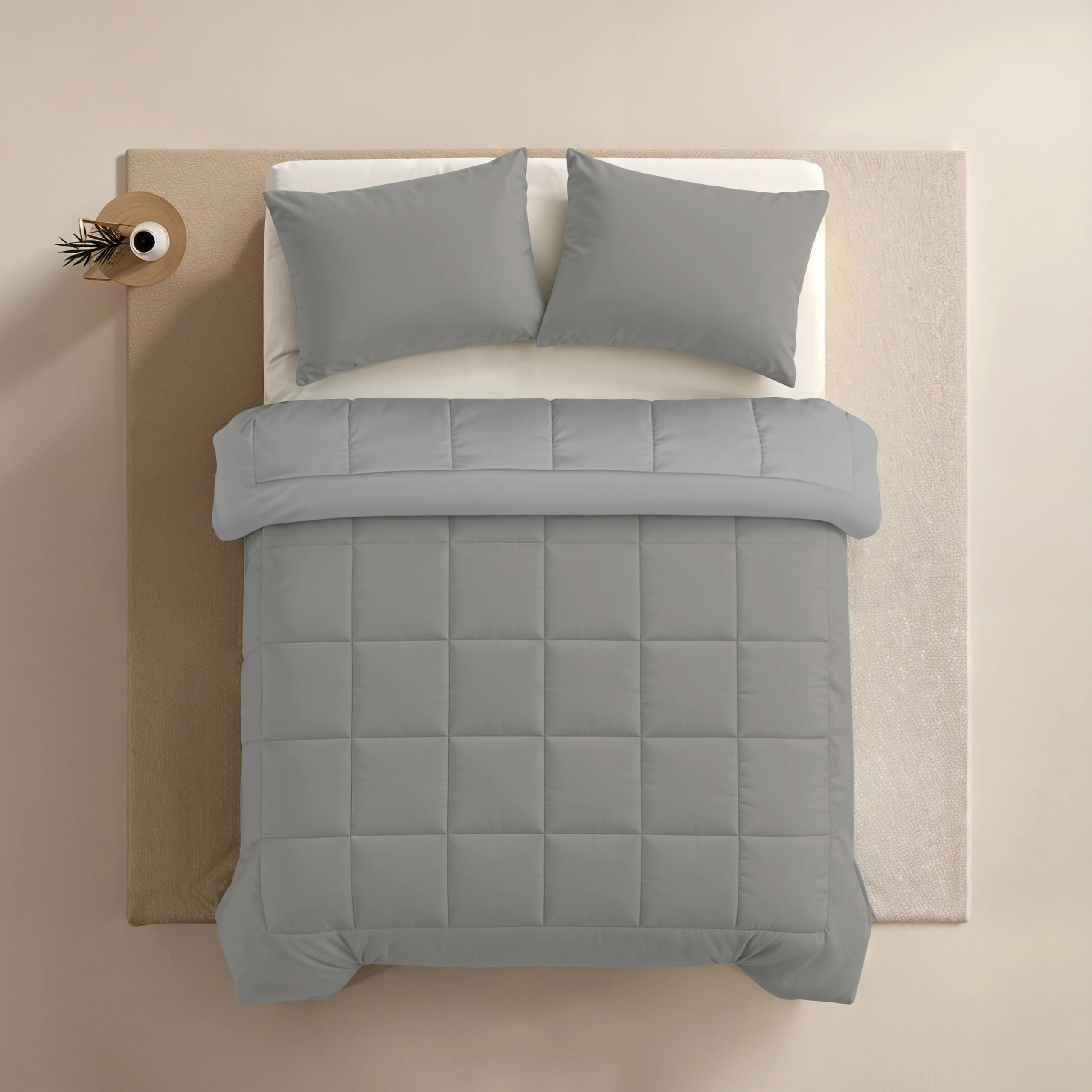 Zelesta Comfort Duo Zomerdekbed - Grijs & Zachtgrijs - Image 4