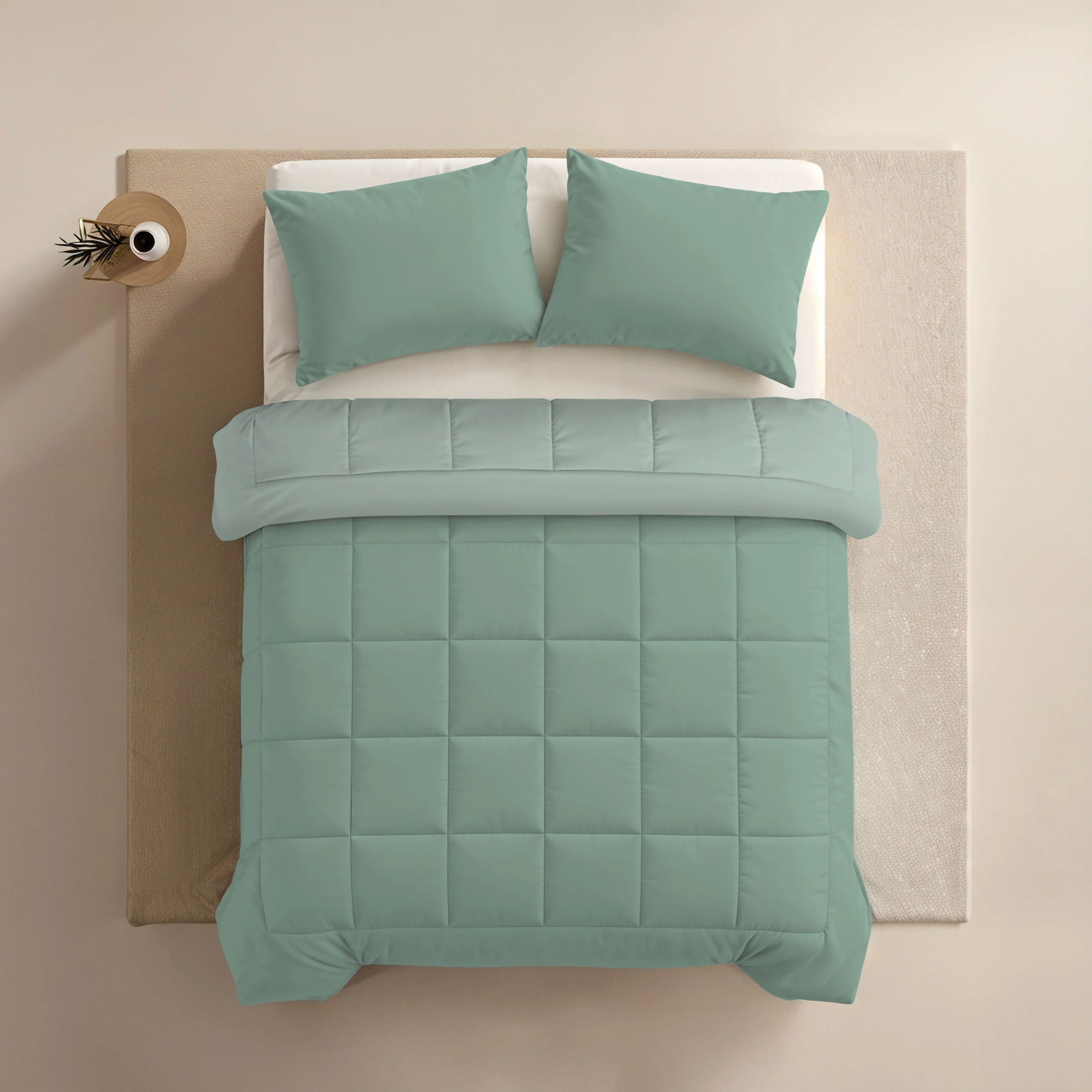 Zelesta Comfort Duo Zomerdekbed - Mintgroen & Lichtgroen - Image 4
