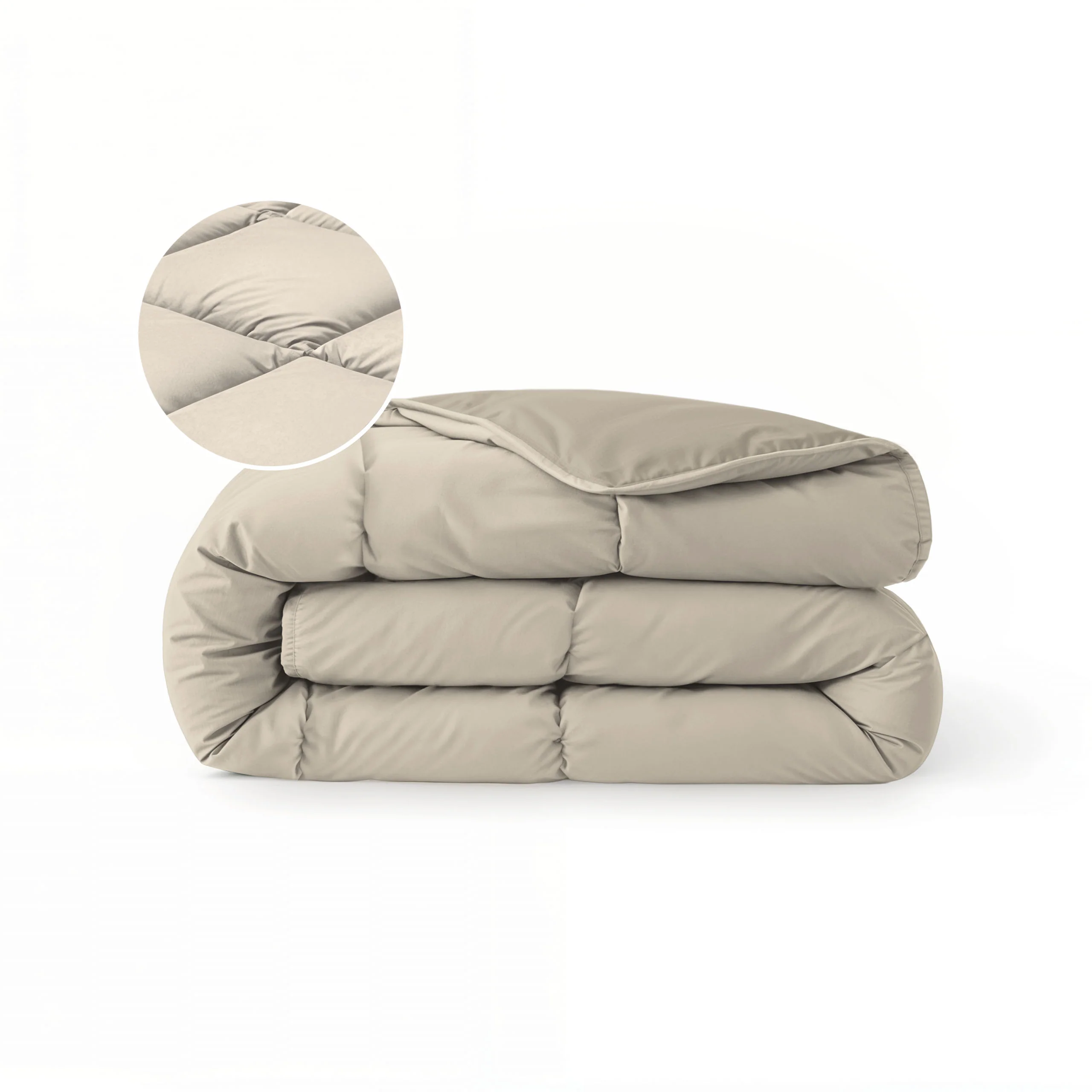 Zelesta Comfort Duo Zomerdekbed - Taupe & Champagne - Image 8